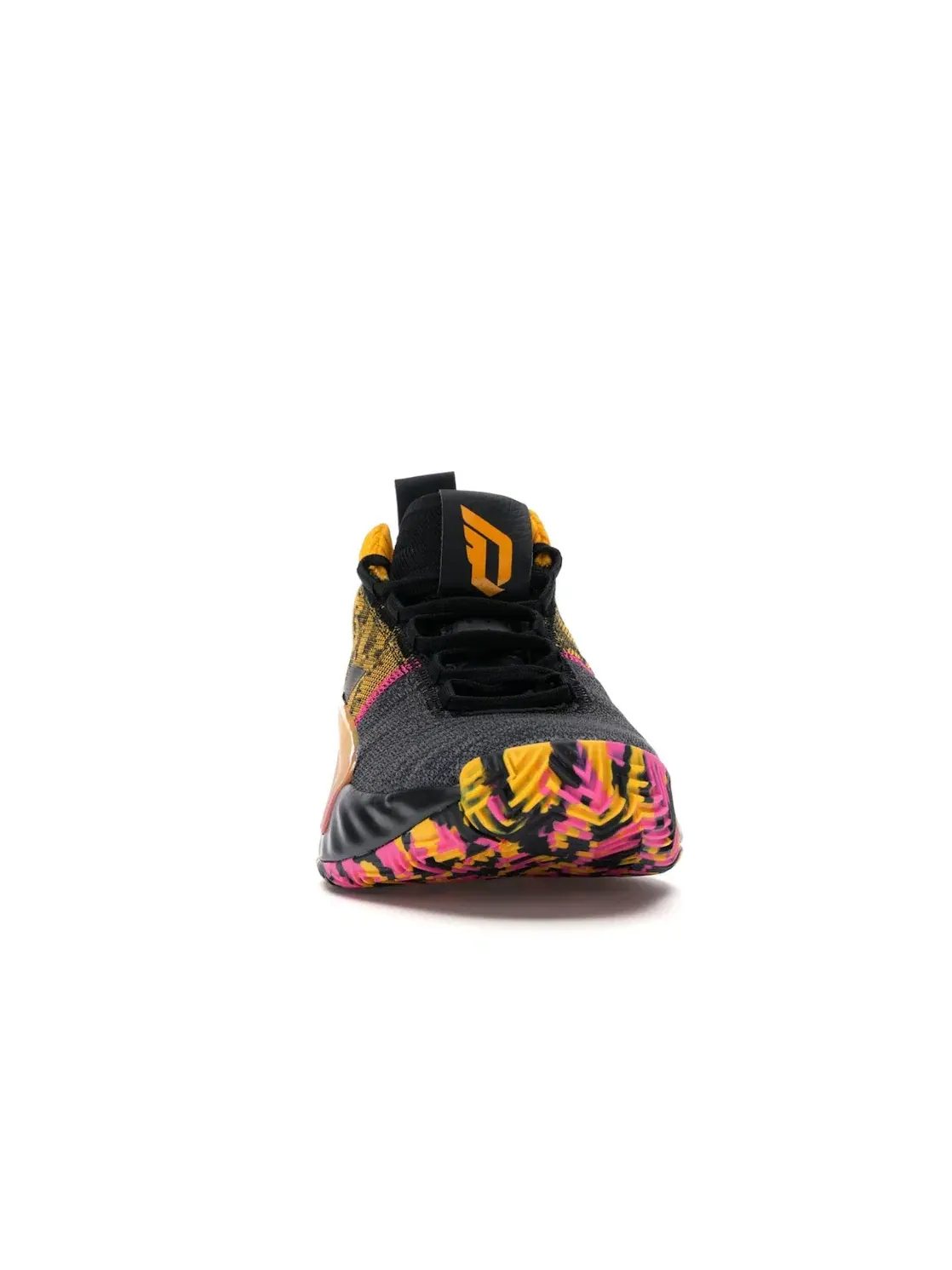 Мужские кроссовки с принтом Adidas Dame 5 Adidas — изображение 2 из 4, черный/черный/розовый