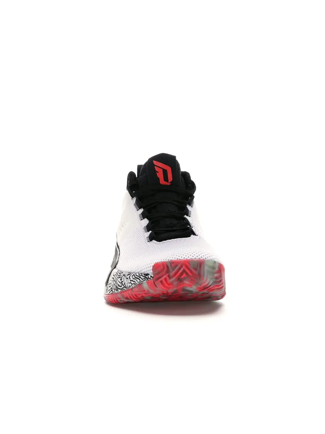 Мужские кроссовки для баскетбола Dame 5 Adidas — изображение 2 из 4, белый/черный/красный