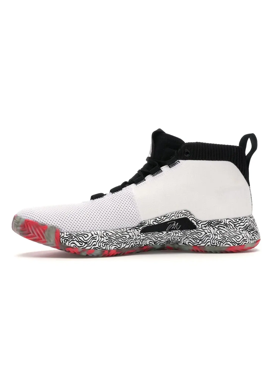 Мужские кроссовки для баскетбола Dame 5 Adidas — изображение 3 из 4, белый/черный/красный