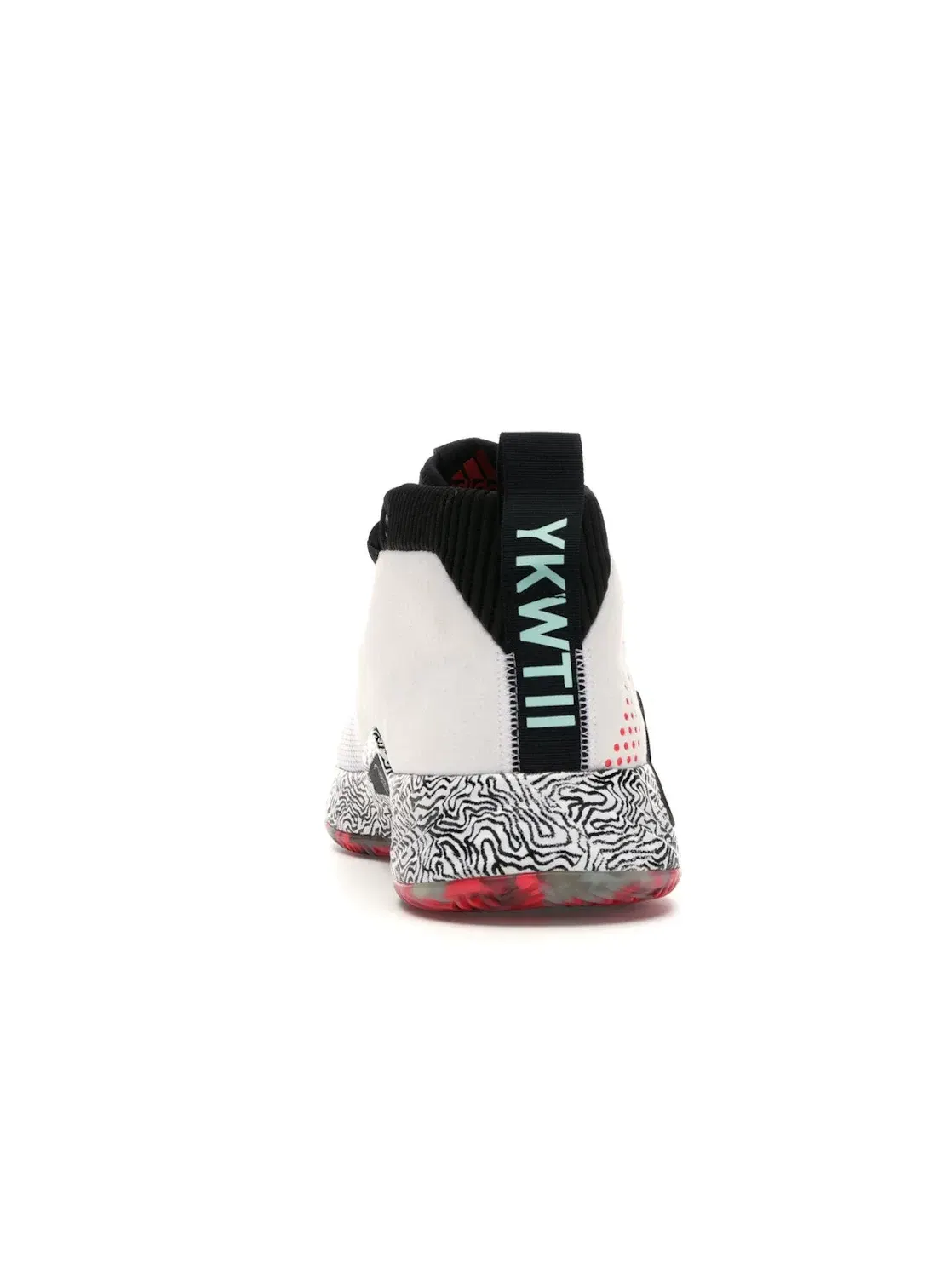 Мужские кроссовки для баскетбола Dame 5 Adidas — изображение 4 из 4, белый/черный/красный