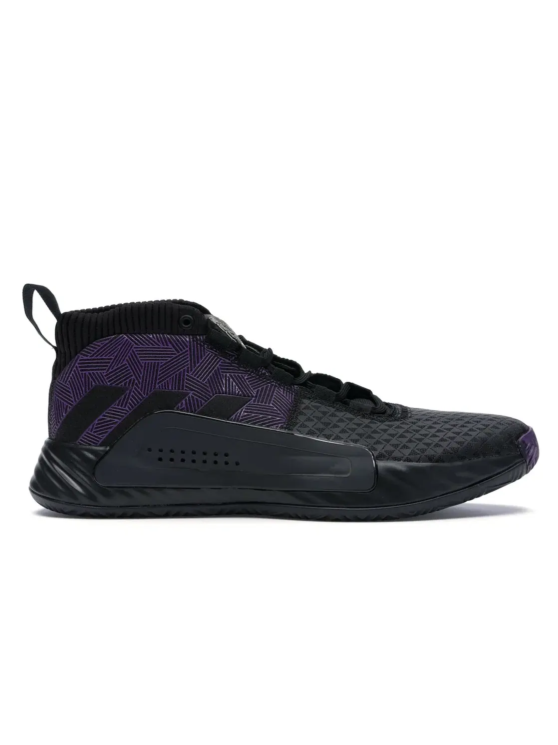 Мужские баскетбольные кроссовки с принтом Dame 5 Marvel Black Panther Adidas — изображение 1 из 4