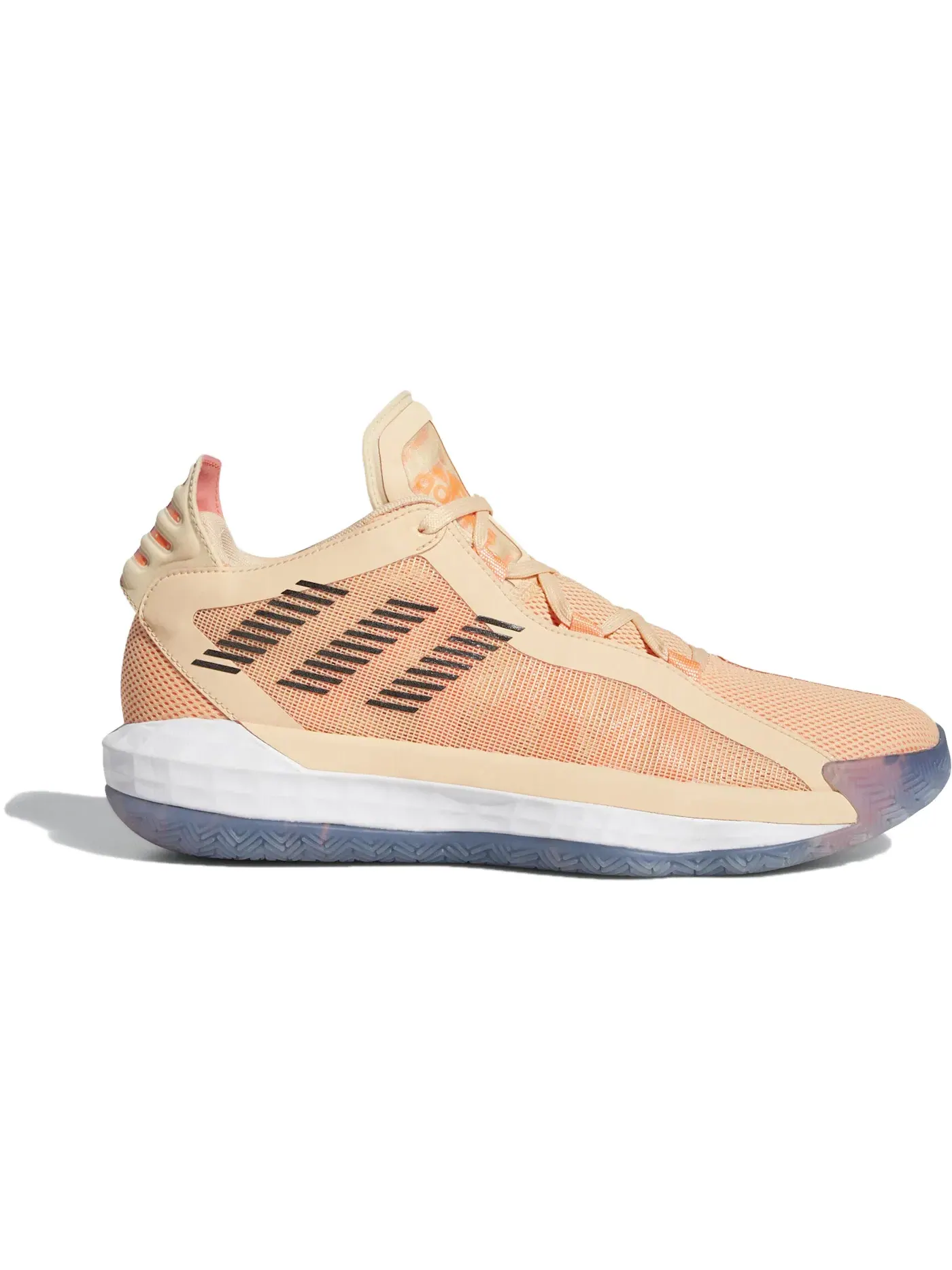 Мужские баскетбольные кроссовки Adidas Dame 6 — изображение 1 из 1, оранжевый/черный