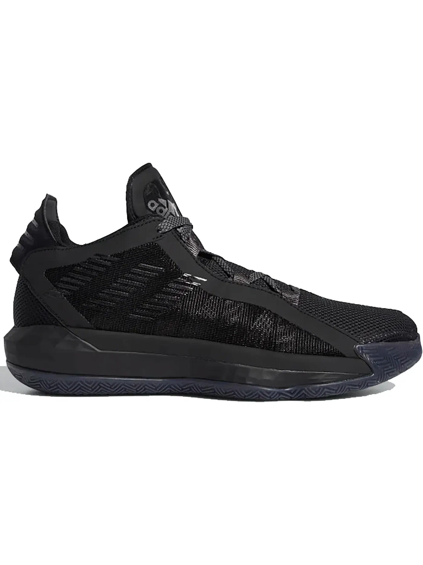 Мужские кроссовки для баскетбола Adidas Dame 6 Lights Out — изображение 1 из 1, черный/черный/серый
