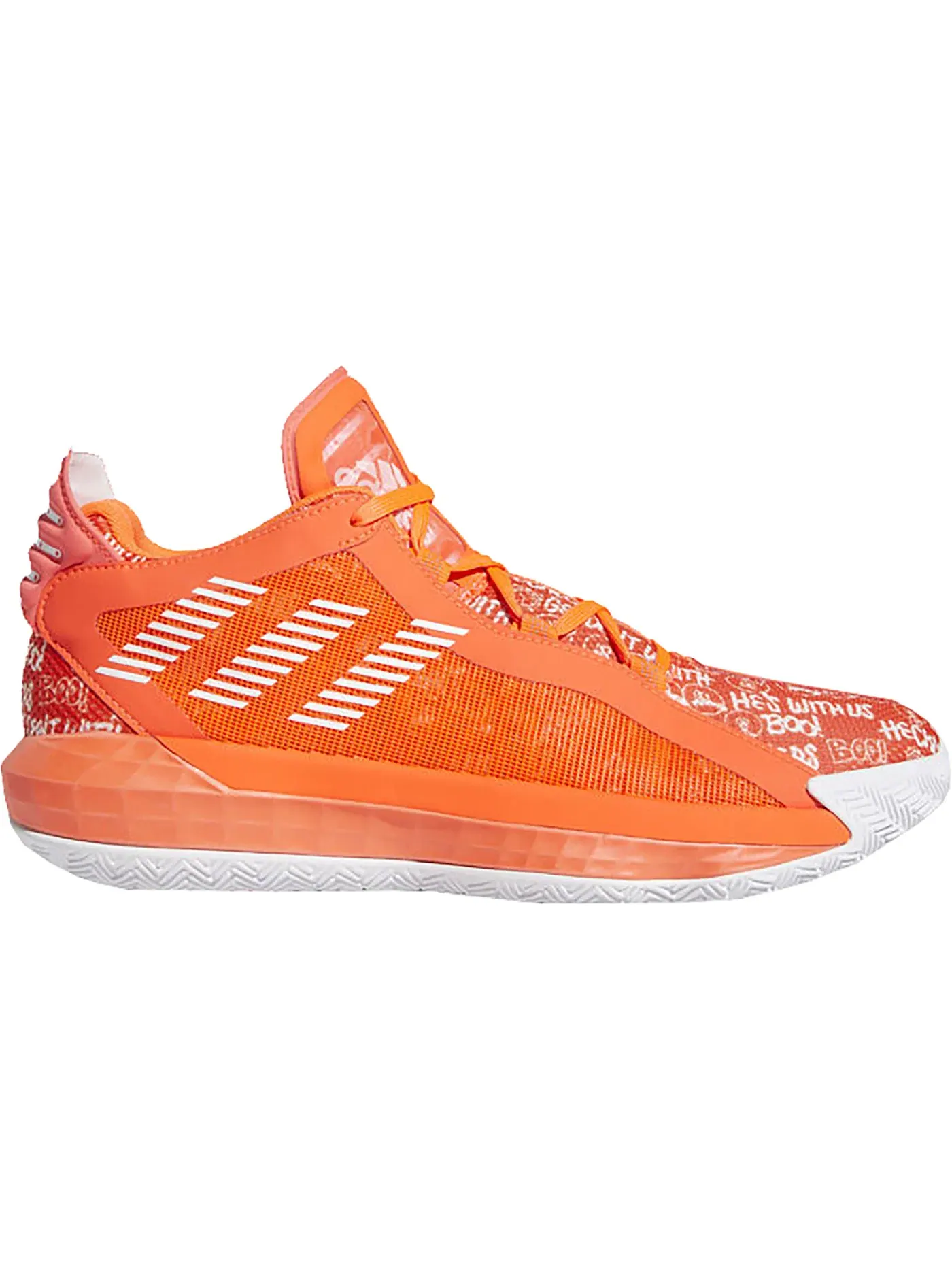 Мужские кроссовки для баскетбола Adidas Dame 6 — изображение 1 из 1, красный/белый/красный