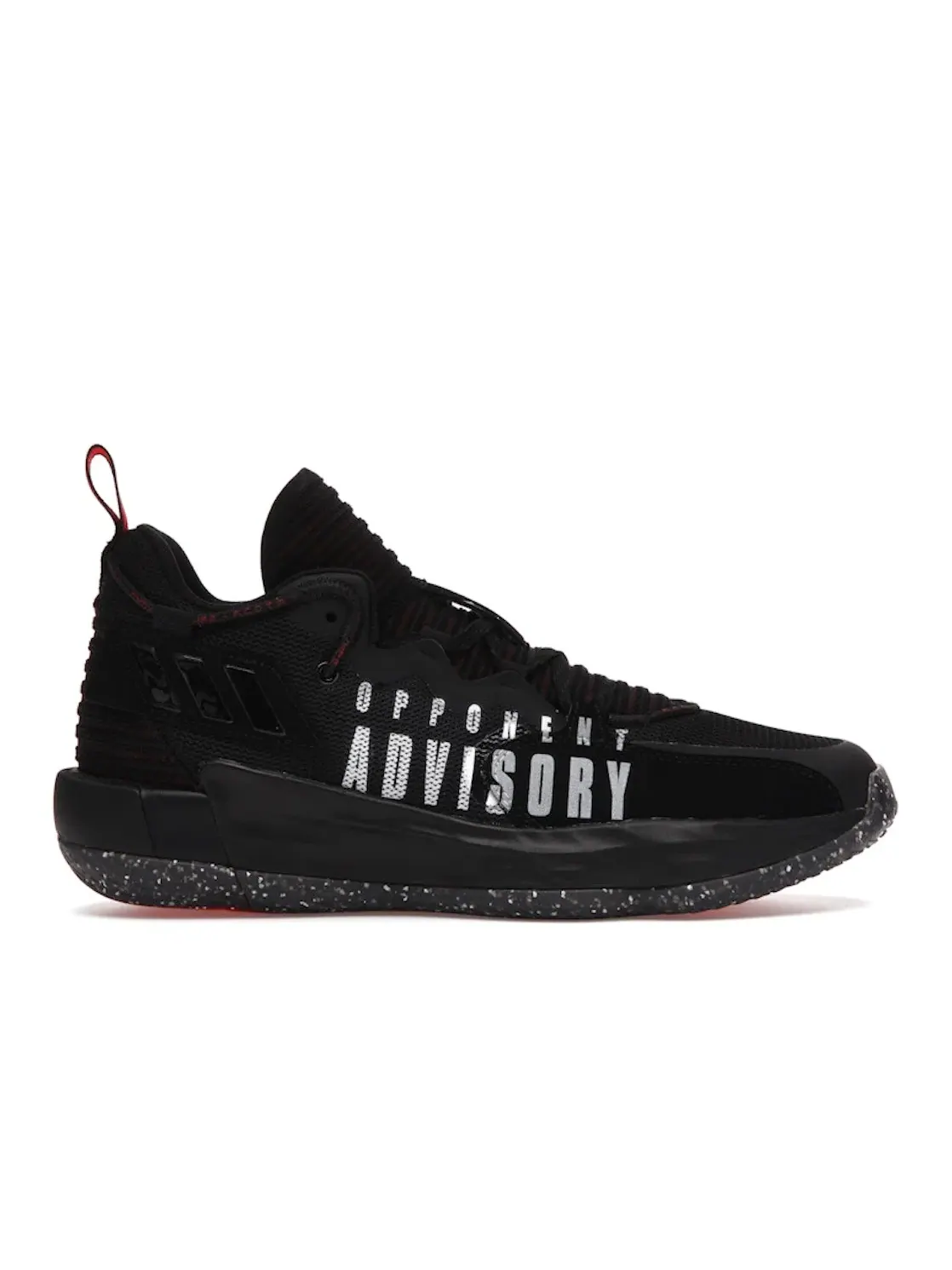 Мужские кроссовки для баскетбола с амортизацией Bounce Adidas Dame 7 Adidas — изображение 1 из 4, черный/белый/красный