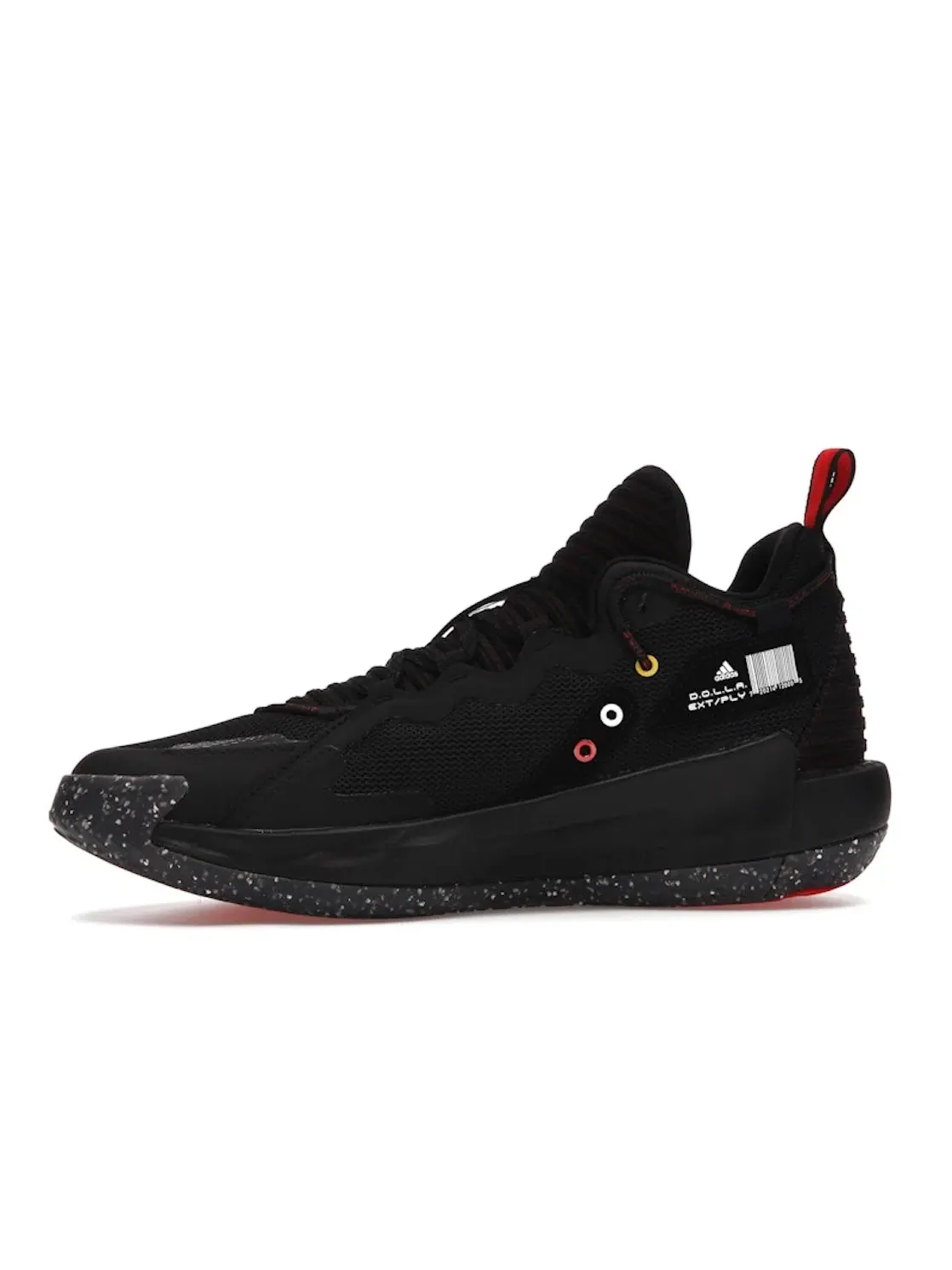 Мужские кроссовки для баскетбола с амортизацией Bounce Adidas Dame 7 Adidas — изображение 3 из 4, черный/белый/красный