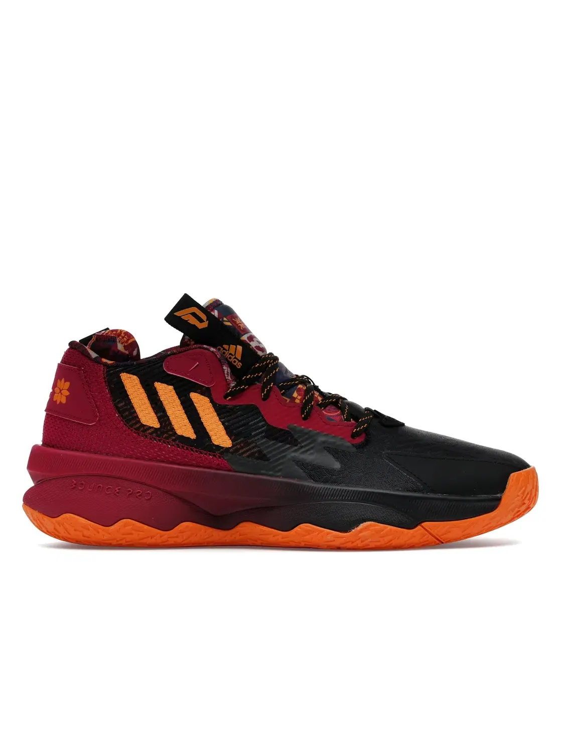 Мужские кроссовки для баскетбола Adidas Dame 8 — изображение 1 из 4, черный//золотистый