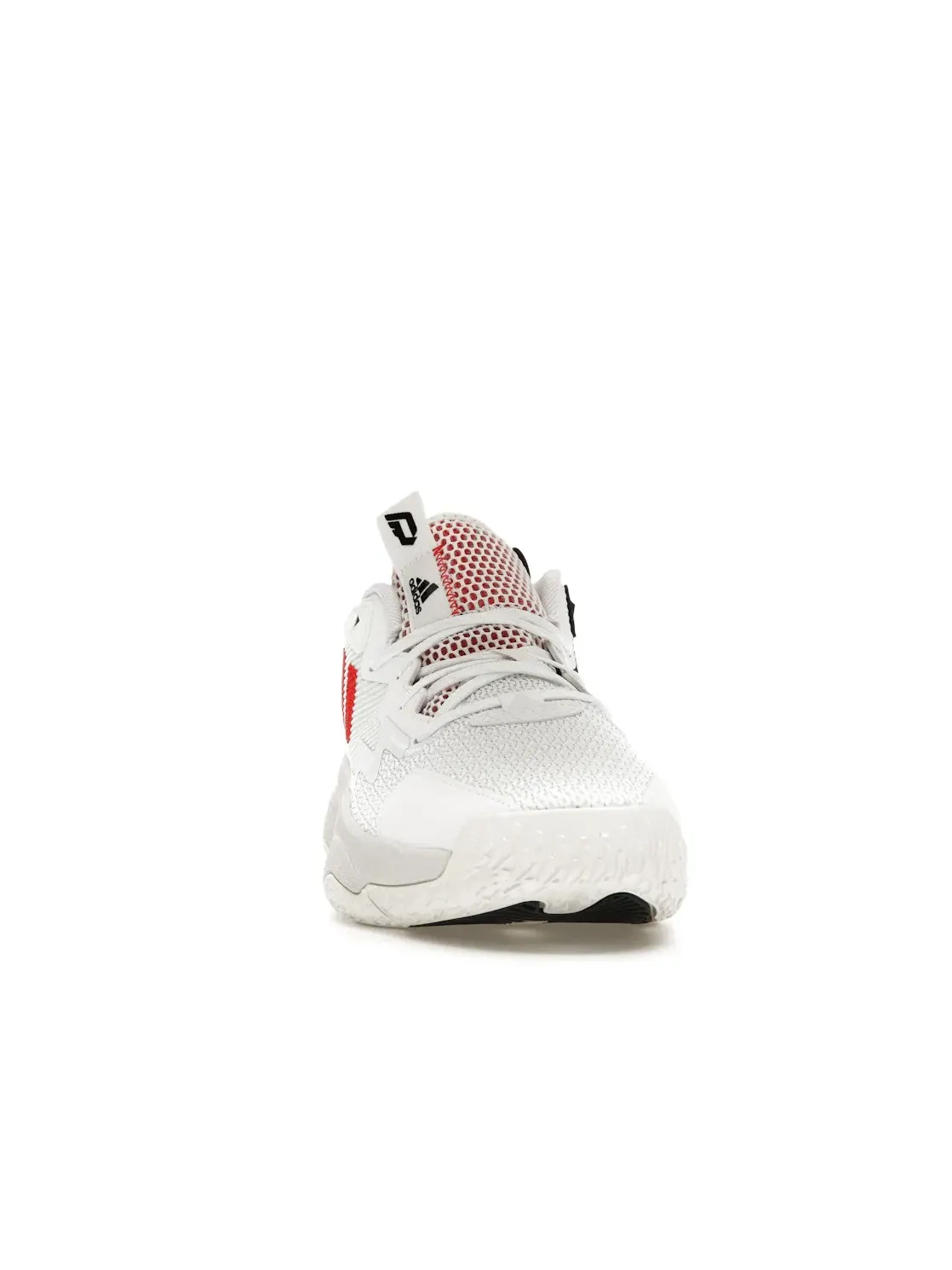 Мужские кроссовки для баскетбола с амортизацией Bounce Pro Adidas Dame 8 — изображение 2 из 4, белый/черный/красный