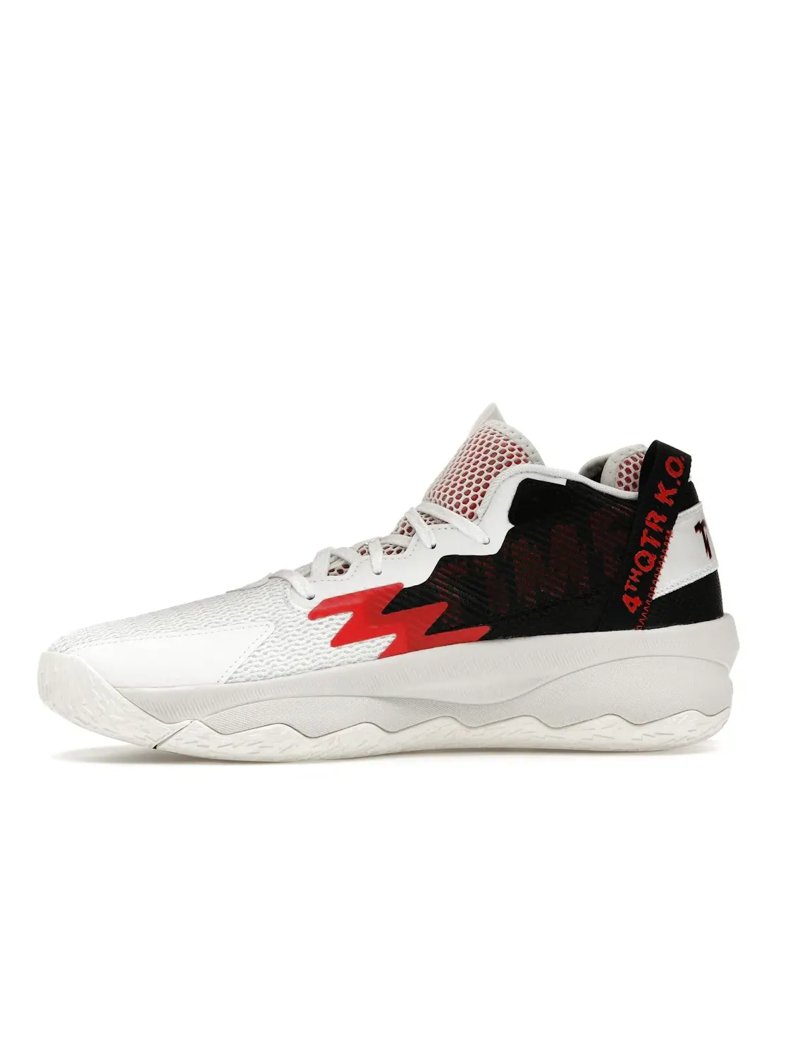 Мужские кроссовки для баскетбола с амортизацией Bounce Pro Adidas Dame 8 — изображение 3 из 4, белый/черный/красный
