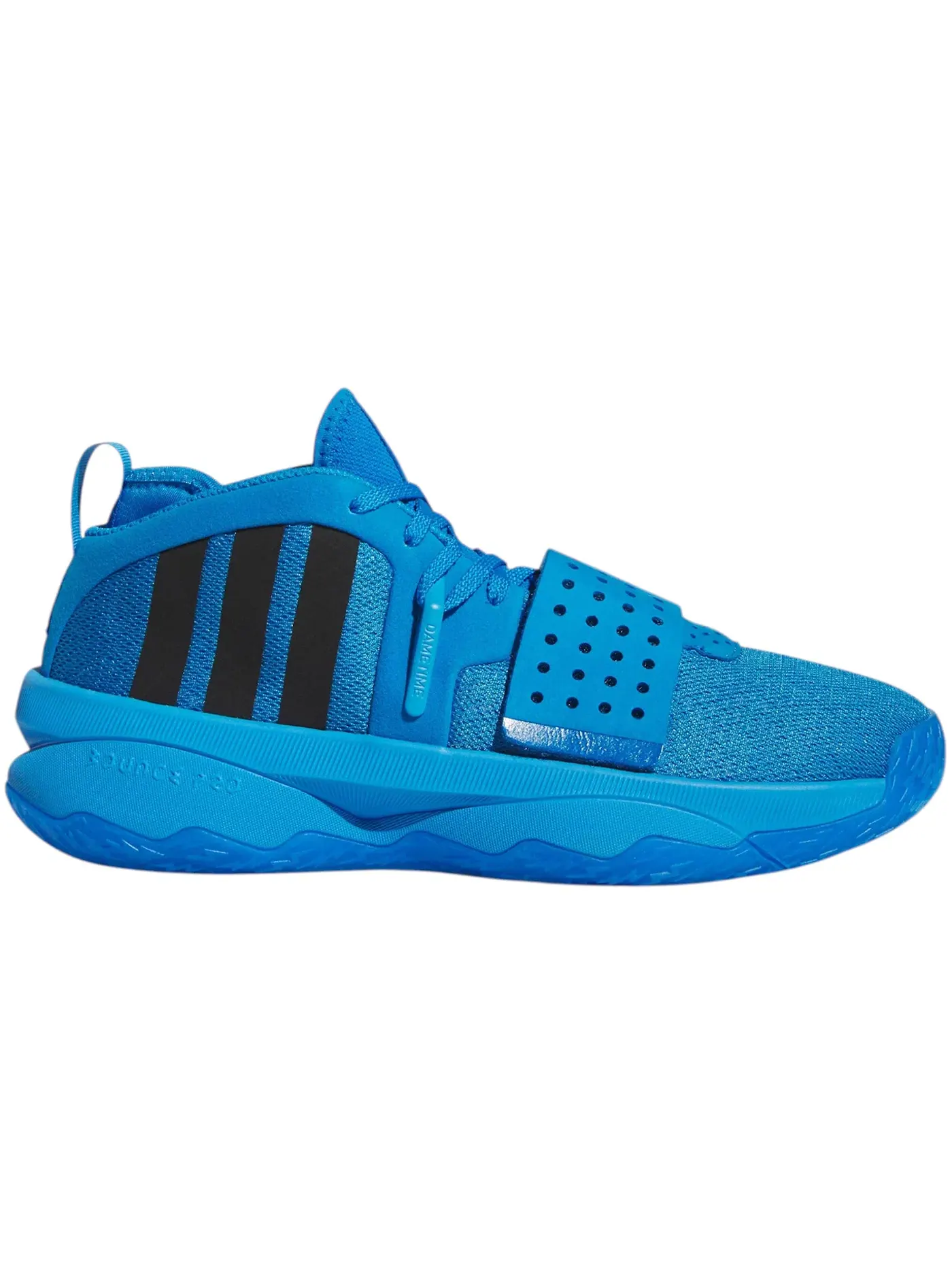 Мужские кроссовки для баскетбола Adidas Dame 8 EXTPLY — изображение 1 из 1, яркий синий/черный/синий