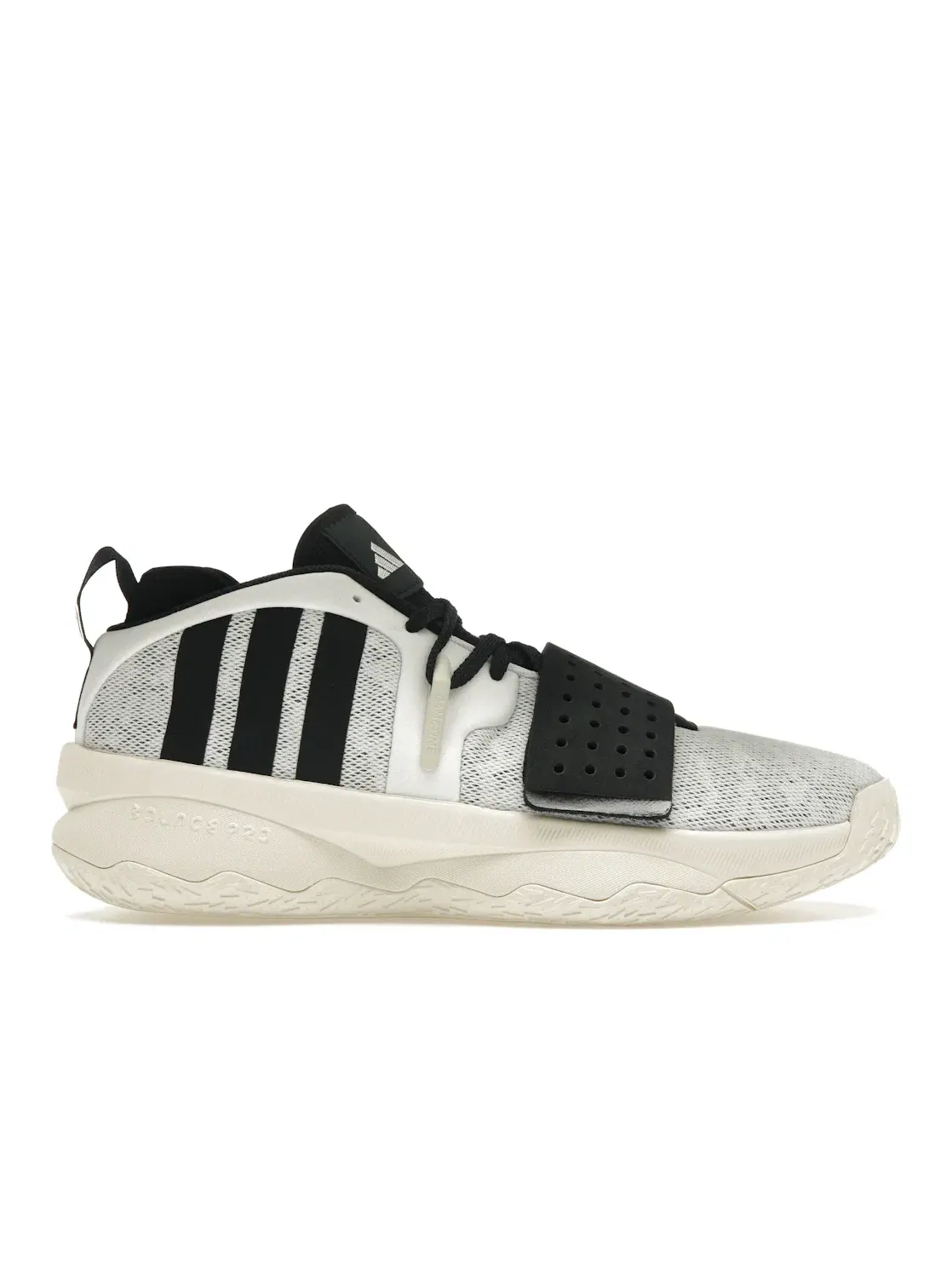 Мужские кроссовки для баскетбола с высокой амортизацией Adidas Dame 8 EXTPLY — изображение 1 из 4, белый/черный/белый