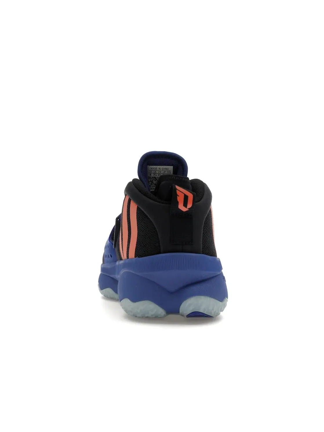 Мужские кроссовки для баскетбола с поддержкой Adidas Dame 8 EXTPLY — изображение 4 из 4, черный