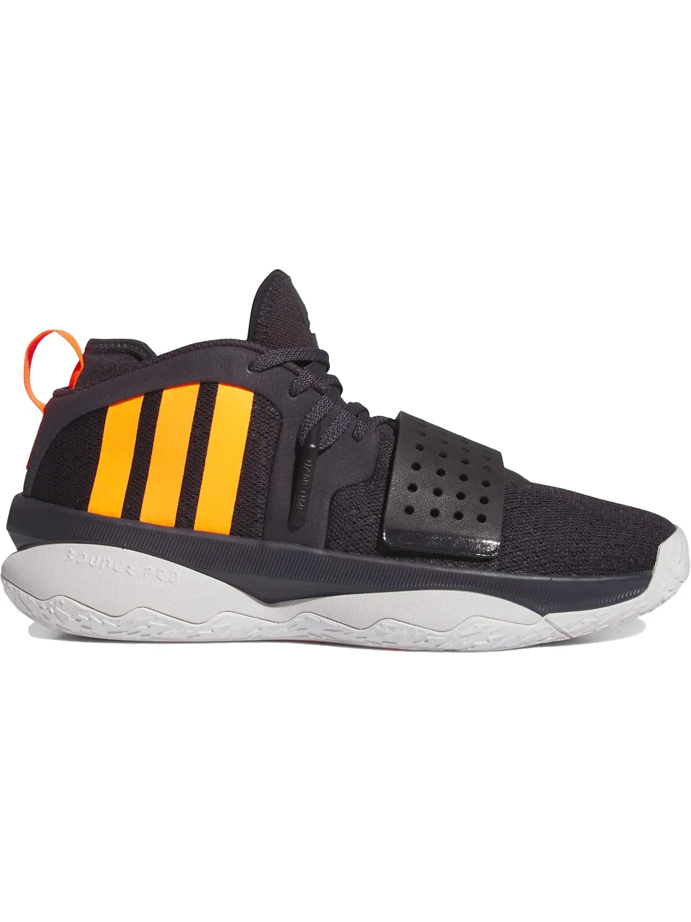 Мужские кроссовки для баскетбола Dame 8 EXTPLY Adidas — изображение 1 из 1, черный/оранжевый/серый