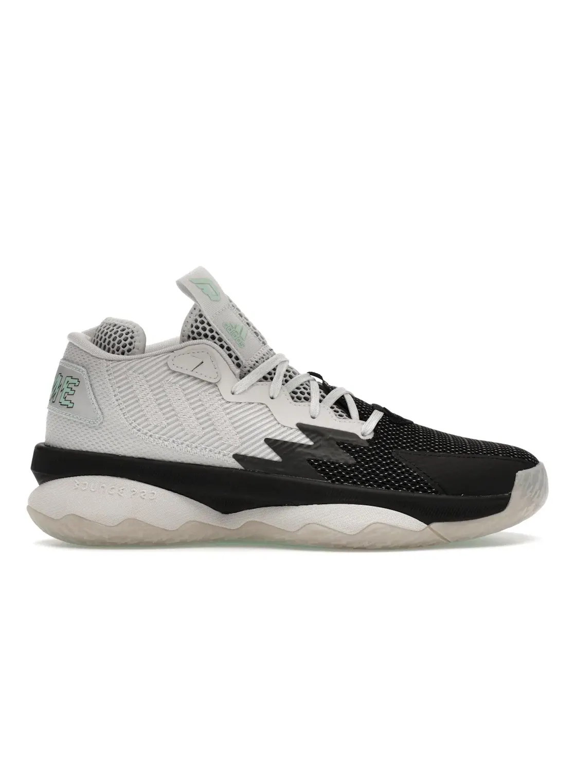 Мужские кроссовки для баскетбола Dame 8 Adidas — изображение 1 из 4, серый/серый/прозрачный