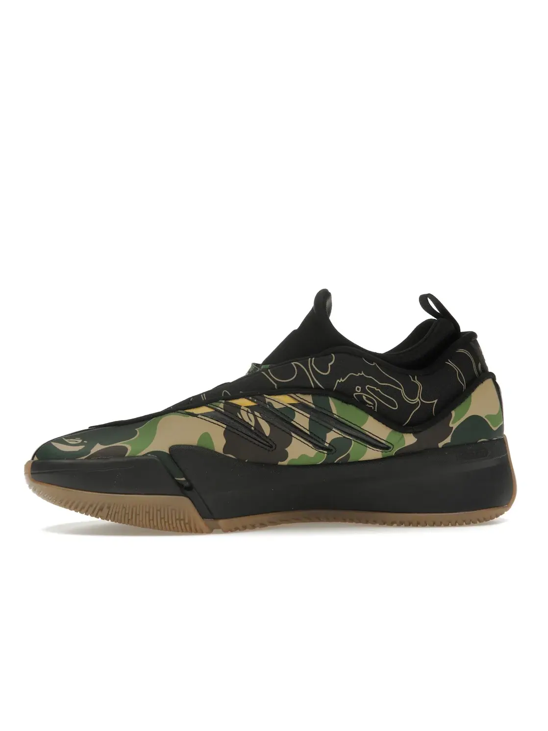 Мужские баскетбольные кроссовки с дышащим верхом Adidas Dame 9 — изображение 3 из 4, черный