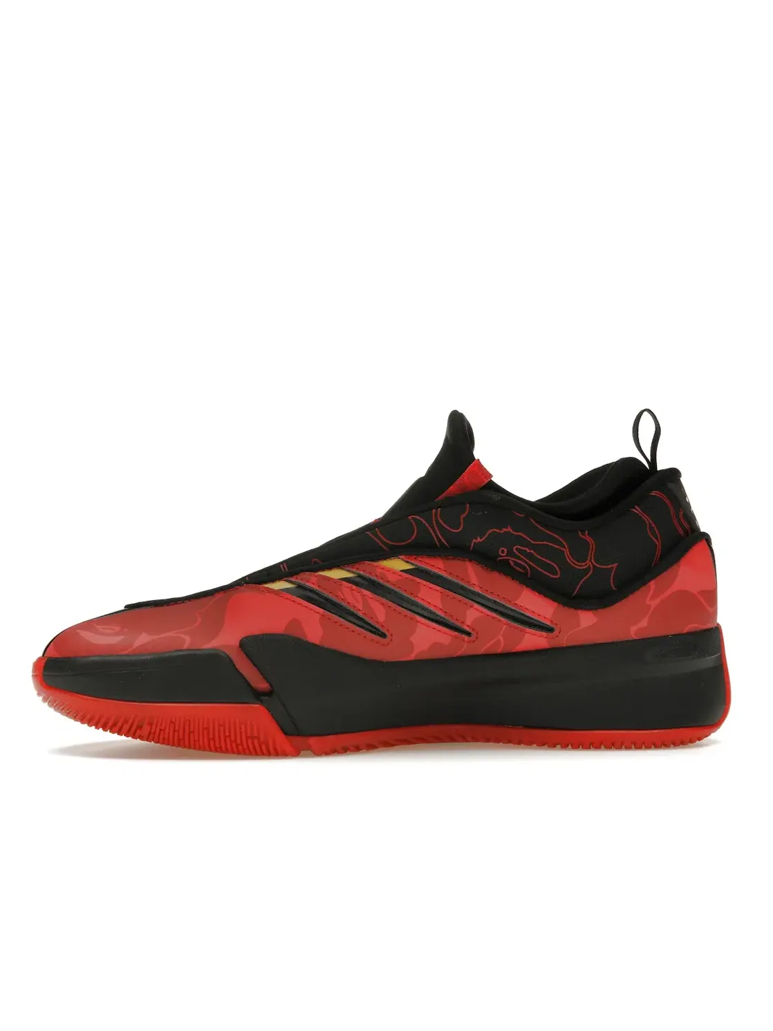 Мужские баскетбольные кроссовки с принтом Dame 9 Adidas — изображение 3 из 4, черный