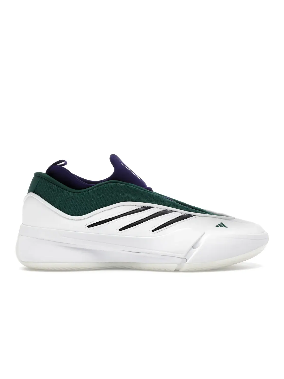 Мужские кроссовки для баскетбола Adidas Dame 9 — изображение 1 из 4, белый/черный/зеленый