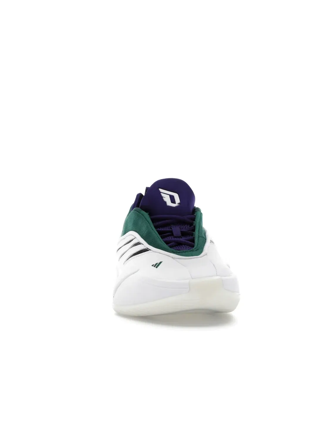 Мужские кроссовки для баскетбола Adidas Dame 9 — изображение 2 из 4, белый/черный/зеленый