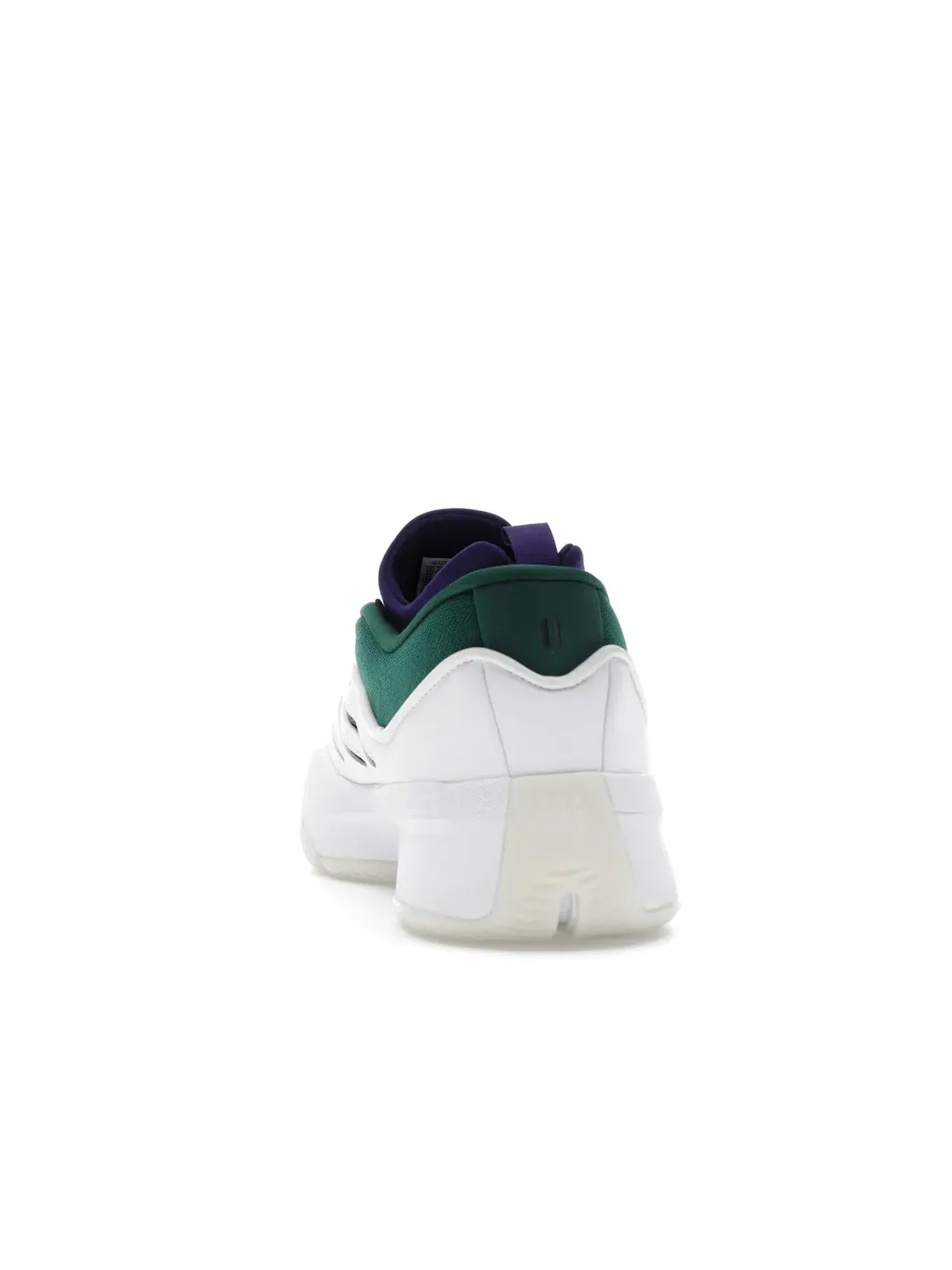 Мужские кроссовки для баскетбола Adidas Dame 9 — изображение 4 из 4, белый/черный/зеленый