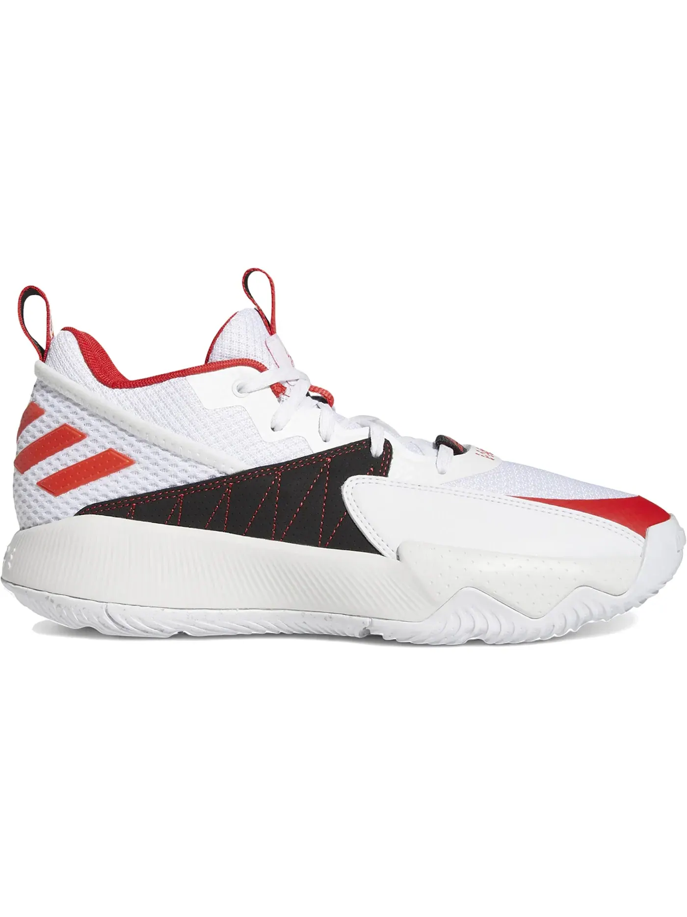 Мужские кроссовки с вставками для баскетбола Adidas Dame Certfied EXTPLY 2.0 — изображение 1 из 1, белый/красный/серый