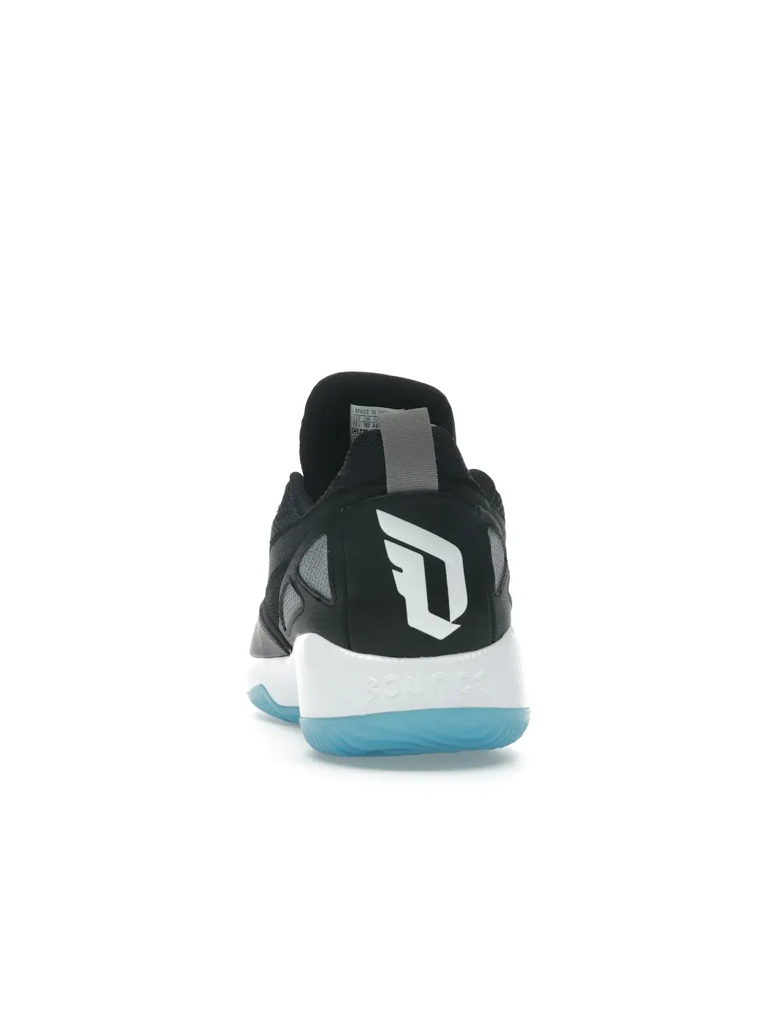Мужские кроссовки для баскетбола Adidas Dame Certified 2 Low — изображение 4 из 4, черный/белый/серый