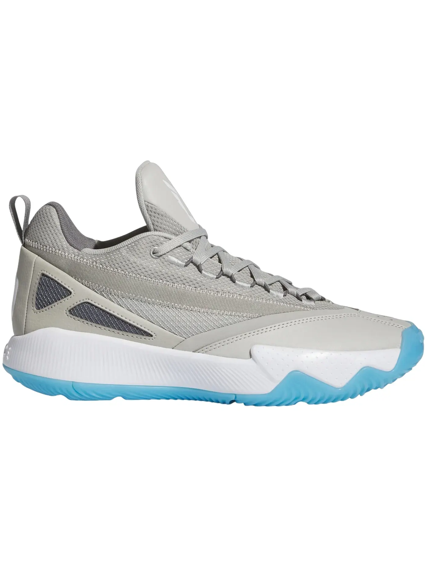 Мужские кроссовки для баскетбола Adidas Dame Certified 2 Low — изображение 1 из 1, серый белый серый