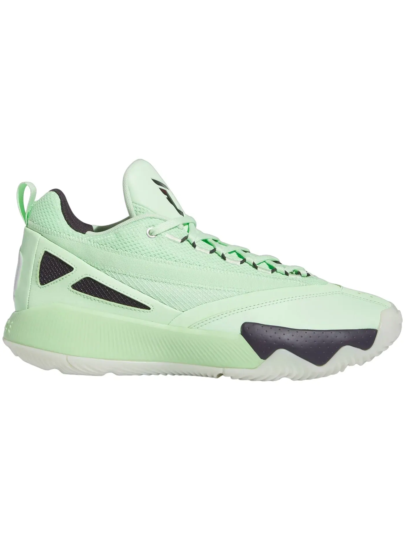 Мужские кроссовки для баскетбола с низким профилем Adidas Dame Certified 2 Low — изображение 1 из 1, зеленый черный белый