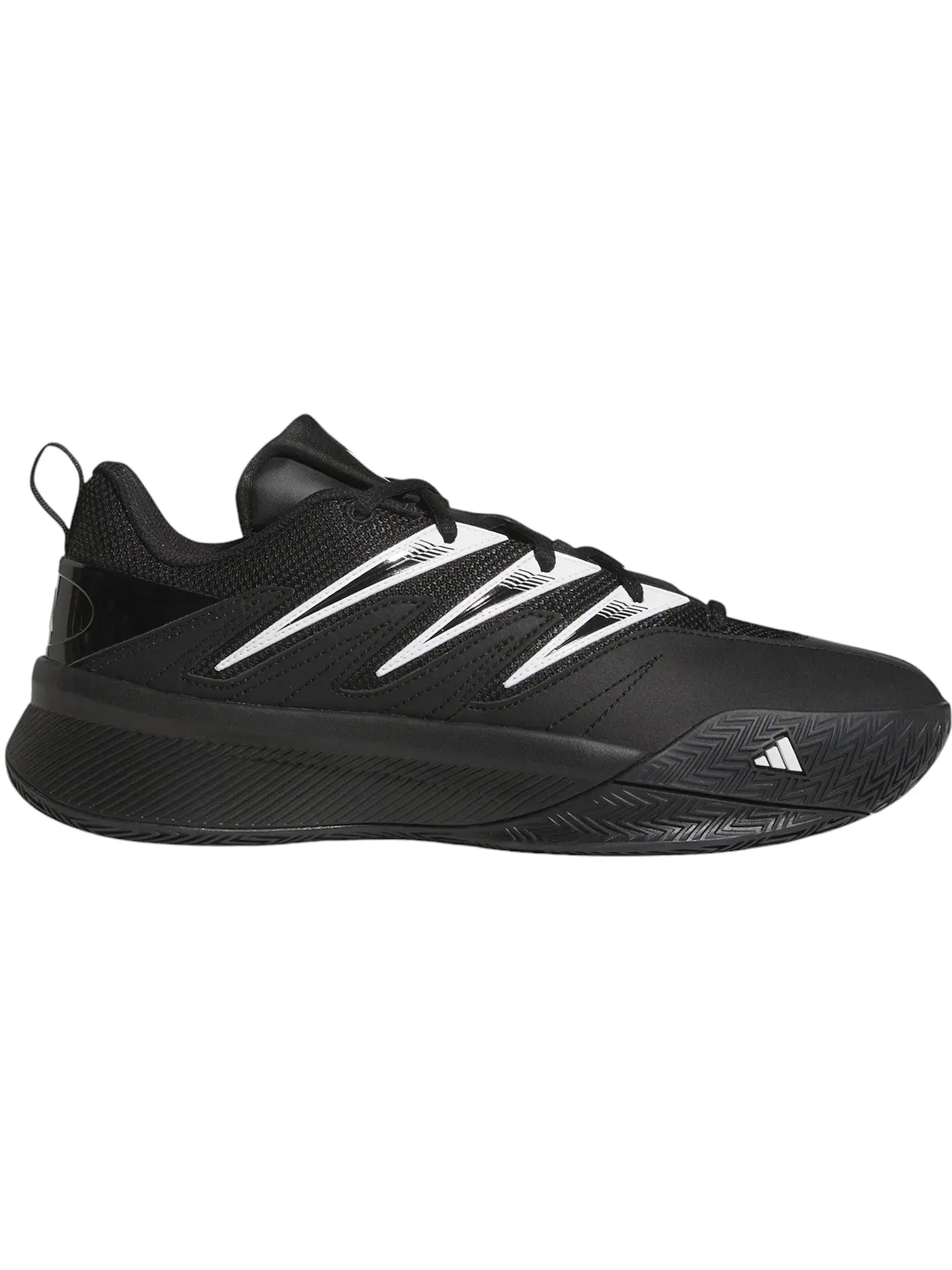 Мужские кроссовки с улучшенной амортизацией Adidas Dame Certified 3 Low — изображение 1 из 1, черный/белый/черный