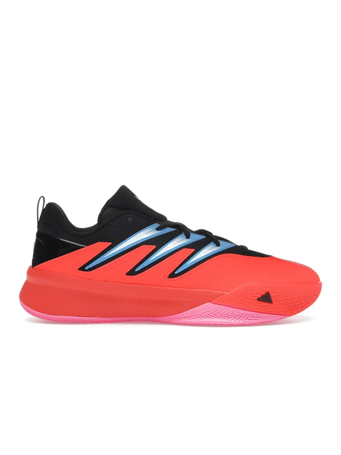 Мужские кроссовки баскетбольные Adidas Dame Certified 3 Low — изображение 1 из 4, красный черный белый