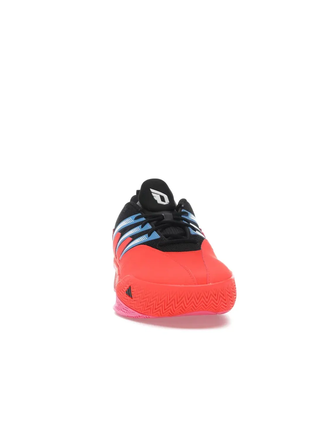 Мужские кроссовки баскетбольные Adidas Dame Certified 3 Low — изображение 2 из 4, красный черный белый