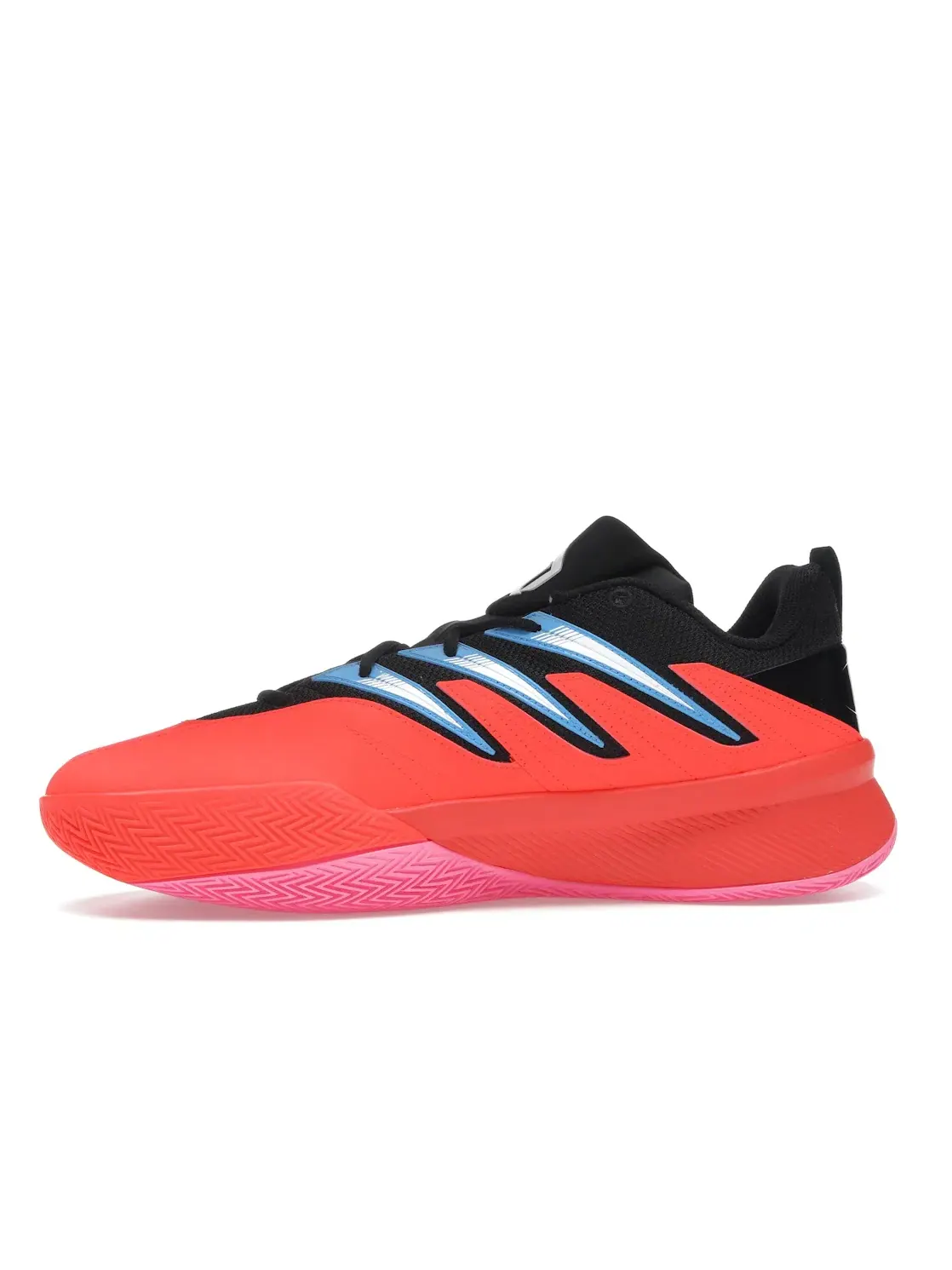 Мужские кроссовки баскетбольные Adidas Dame Certified 3 Low — изображение 3 из 4, красный черный белый