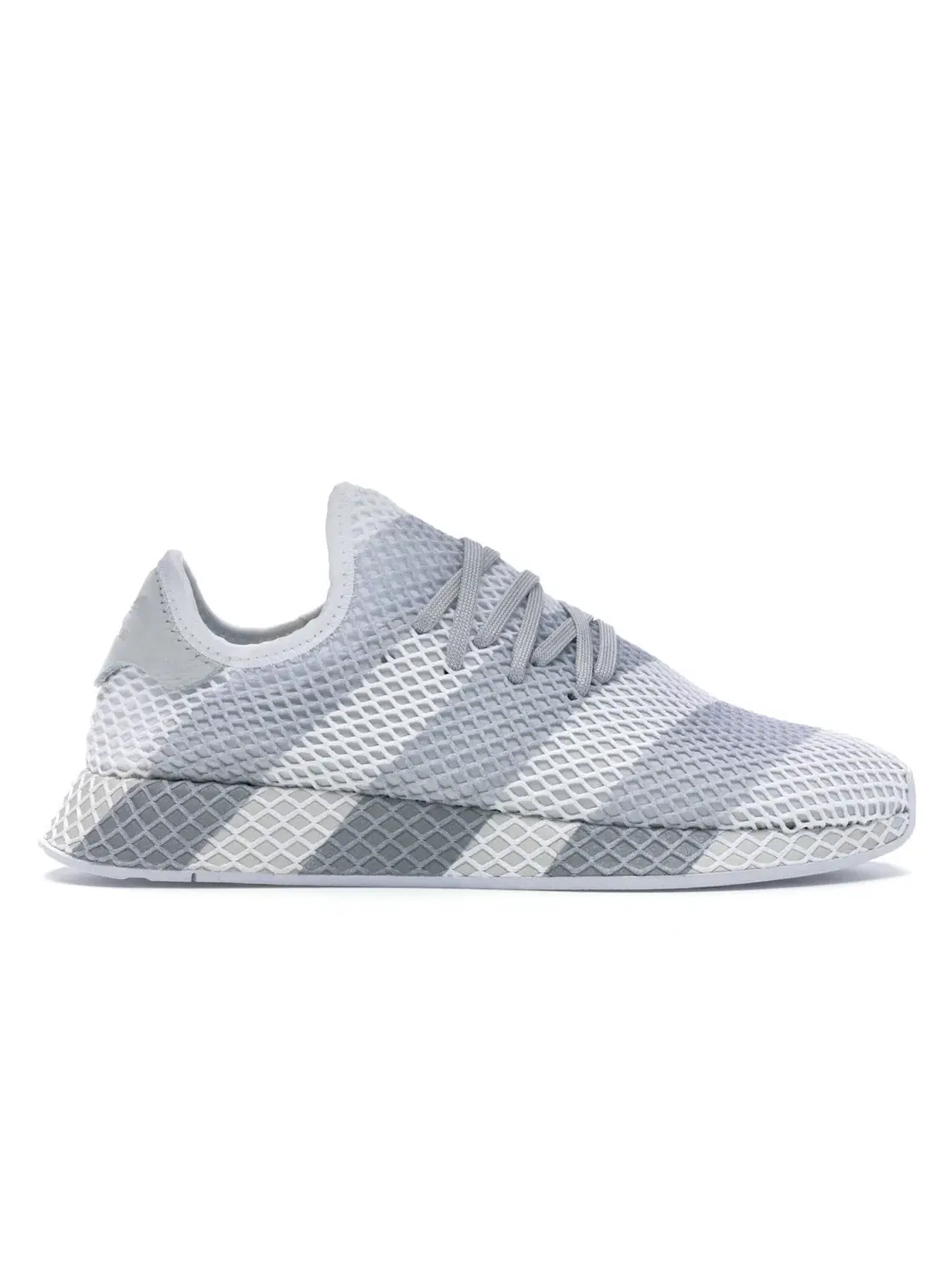 Мужские кроссовки с сетчатым верхом Adidas Deerupt — изображение 1 из 4, белый серый