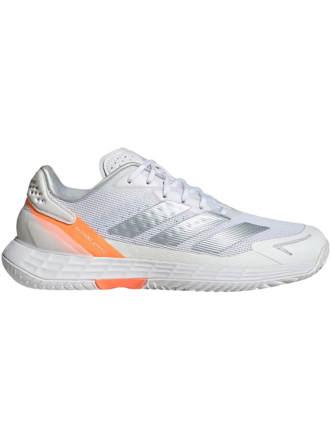 Женские кроссовки для бега Defiant Speed 2 Adidas — изображение 1 из 1, белый/синий/оранжевый