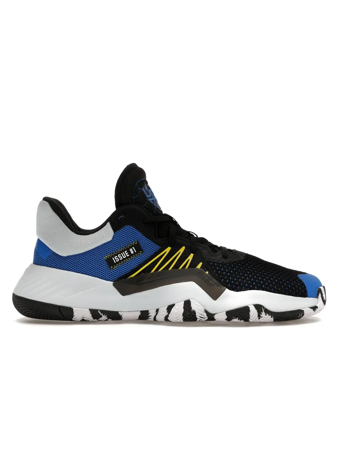 Мужские кроссовки для баскетбола Adidas D.O.N Issue #1 — изображение 1 из 4, черный/синий/желтый