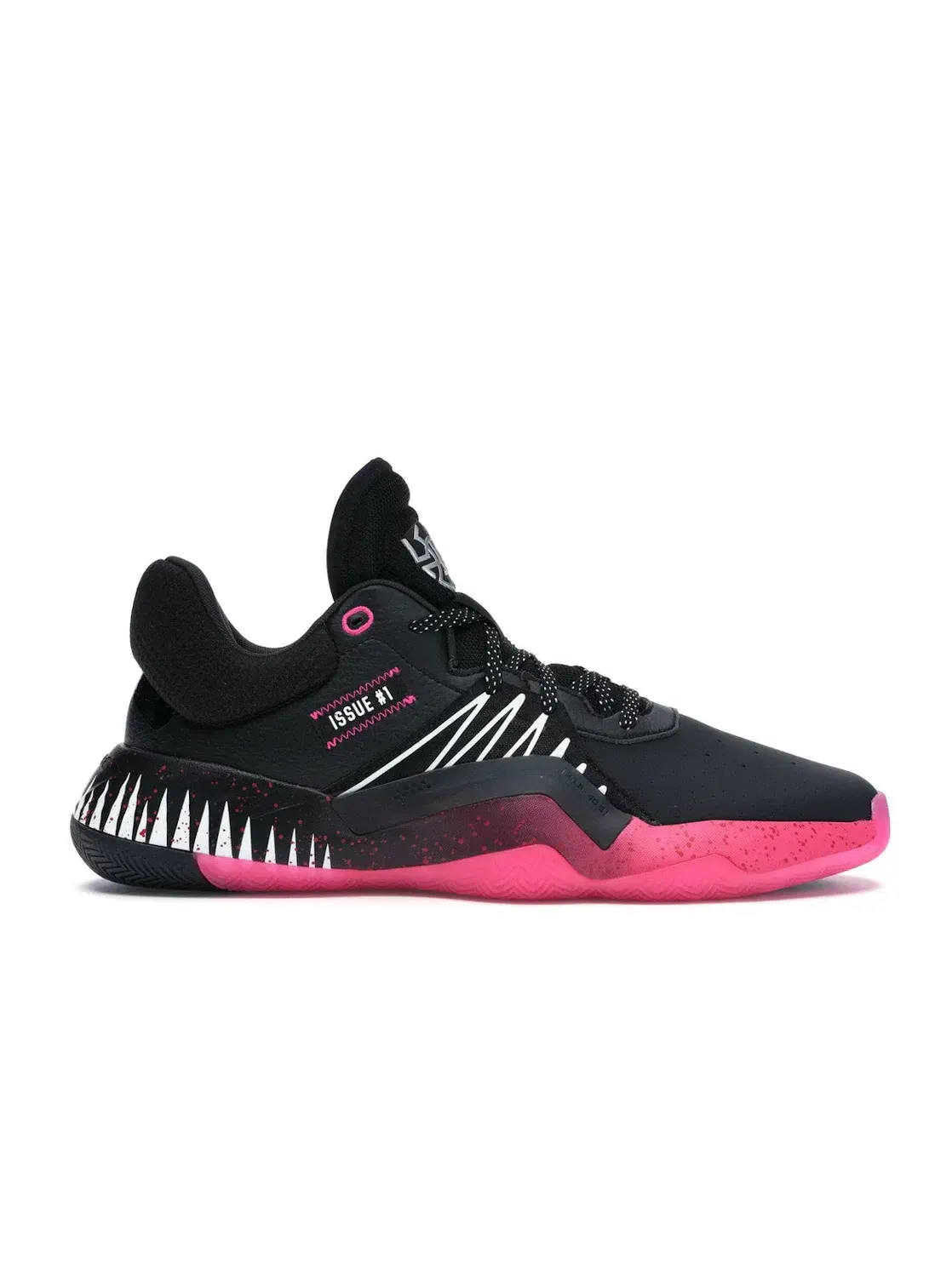 Мужские кроссовки с принтом Adidas D.O.N. Issue #1 Symbiote Spider-Man Adidas — изображение 1 из 4, черный/белый/розовый