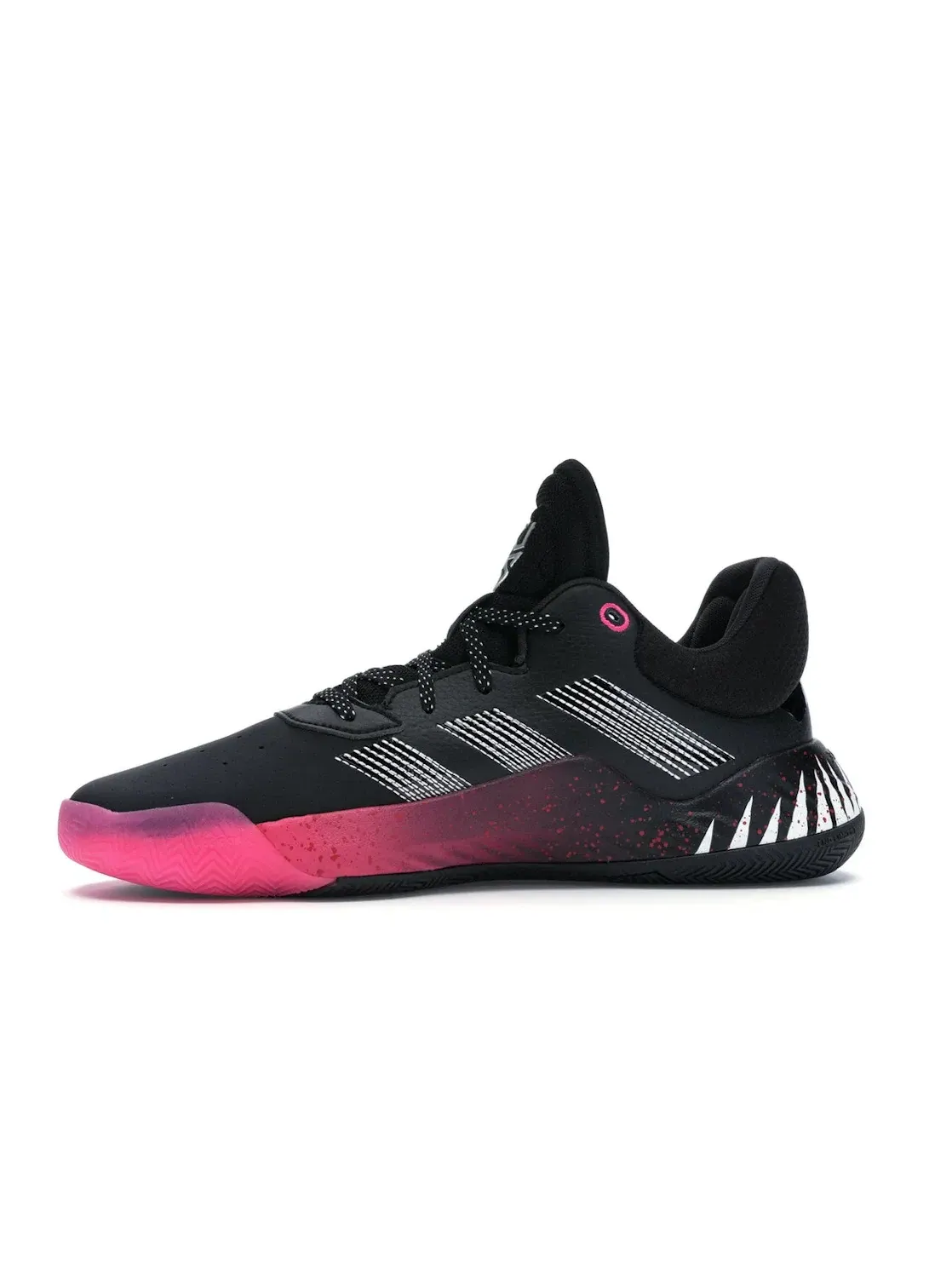 Мужские кроссовки с принтом Adidas D.O.N. Issue #1 Symbiote Spider-Man Adidas — изображение 3 из 4, черный/белый/розовый