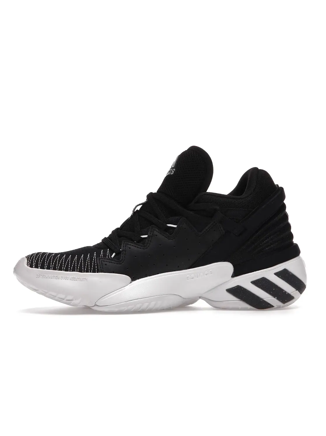 Мужские кроссовки с длинным шнурком Adidas D.O.N. Issue #2 Adidas — изображение 3 из 4, черный/белый