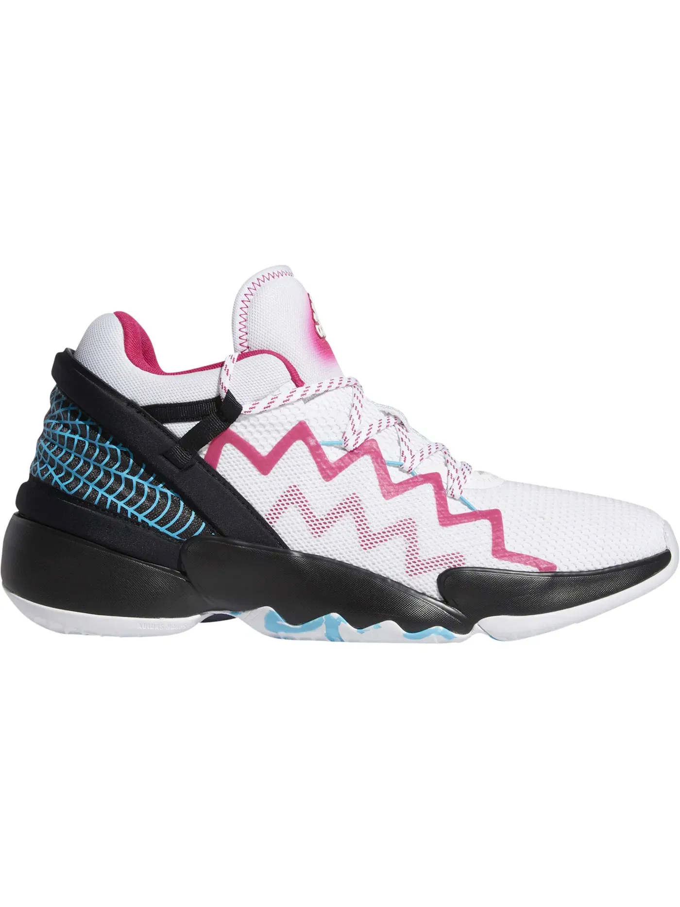 Мужские кроссовки для баскетбола с поддержкой Adidas D.O.N. Issue #2 Adidas — изображение 1 из 1, белый/черный/черный