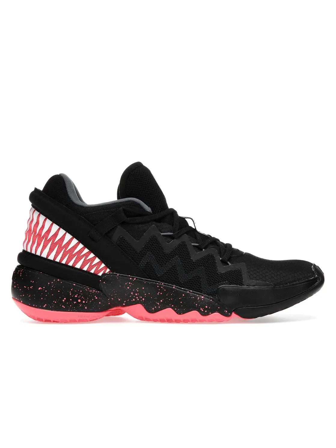 Мужские кроссовки для баскетбола с дизайном Venom Adidas D.O.N. Issue #2 Adidas — изображение 1 из 4, черный/розовый-белый