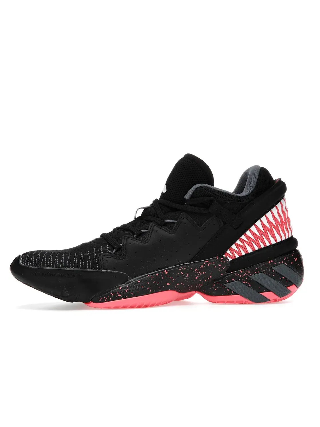 Мужские кроссовки для баскетбола с дизайном Venom Adidas D.O.N. Issue #2 Adidas — изображение 3 из 4, черный/розовый-белый
