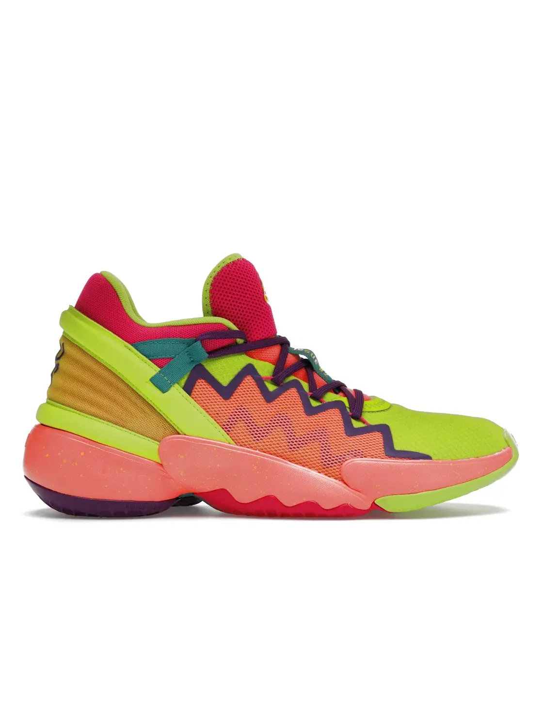 Мужские кроссовки для баскетбола Adidas D.O.N. Issue #2 — изображение 1 из 4, розовый//фиолетовый