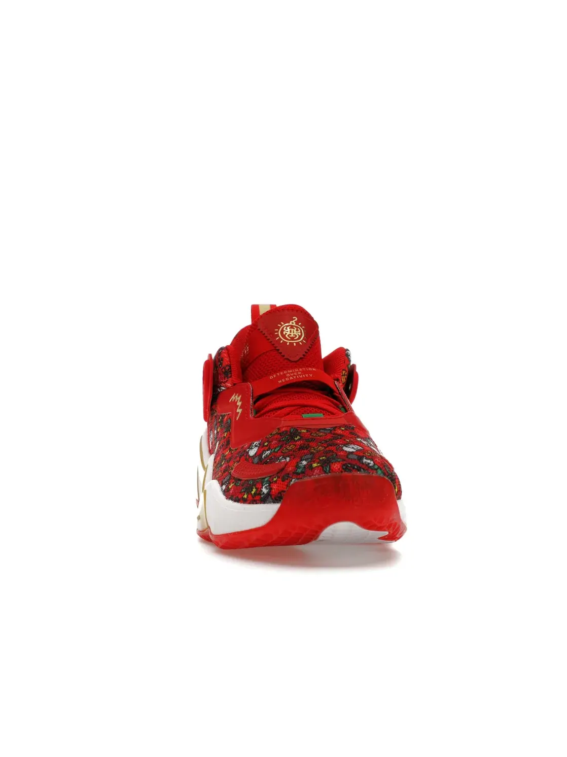 Мужские кроссовки с принтом Adidas D.O.N. Issue #3 Adidas — изображение 2 из 4, красный/белый/золотистый