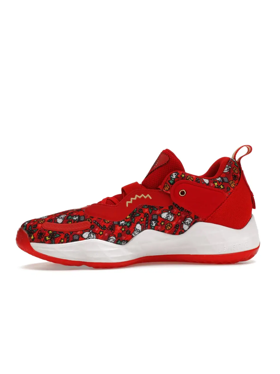 Мужские кроссовки с принтом Adidas D.O.N. Issue #3 Adidas — изображение 3 из 4, красный/белый/золотистый