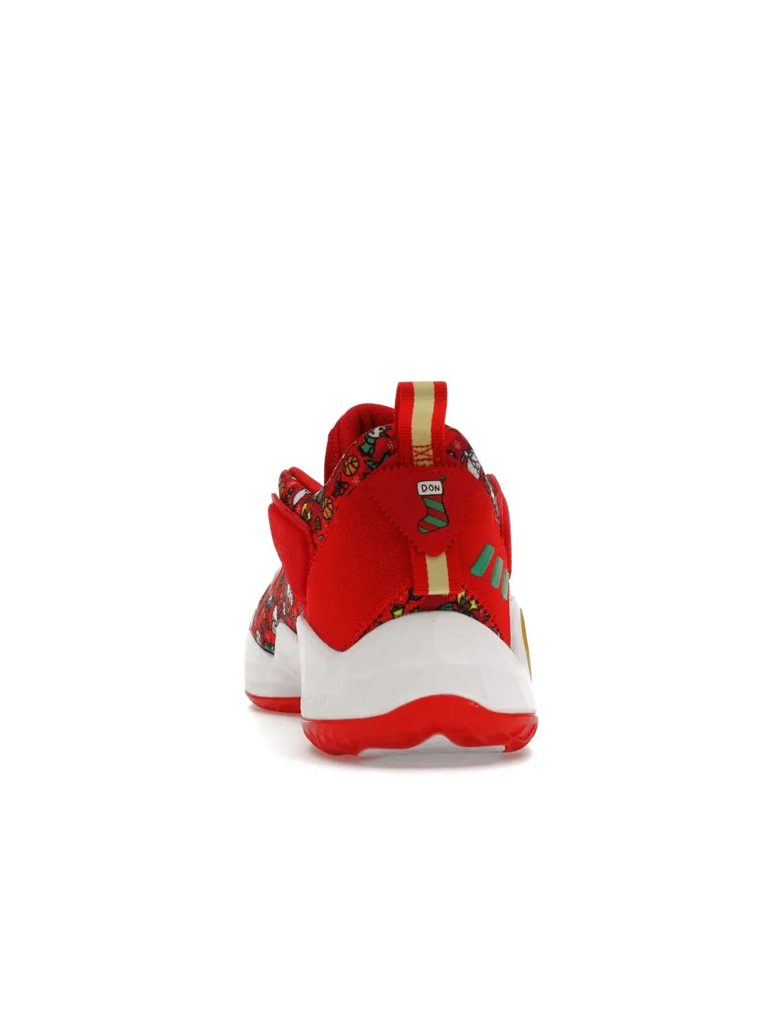 Мужские кроссовки с принтом Adidas D.O.N. Issue #3 Adidas — изображение 4 из 4, красный/белый/золотистый