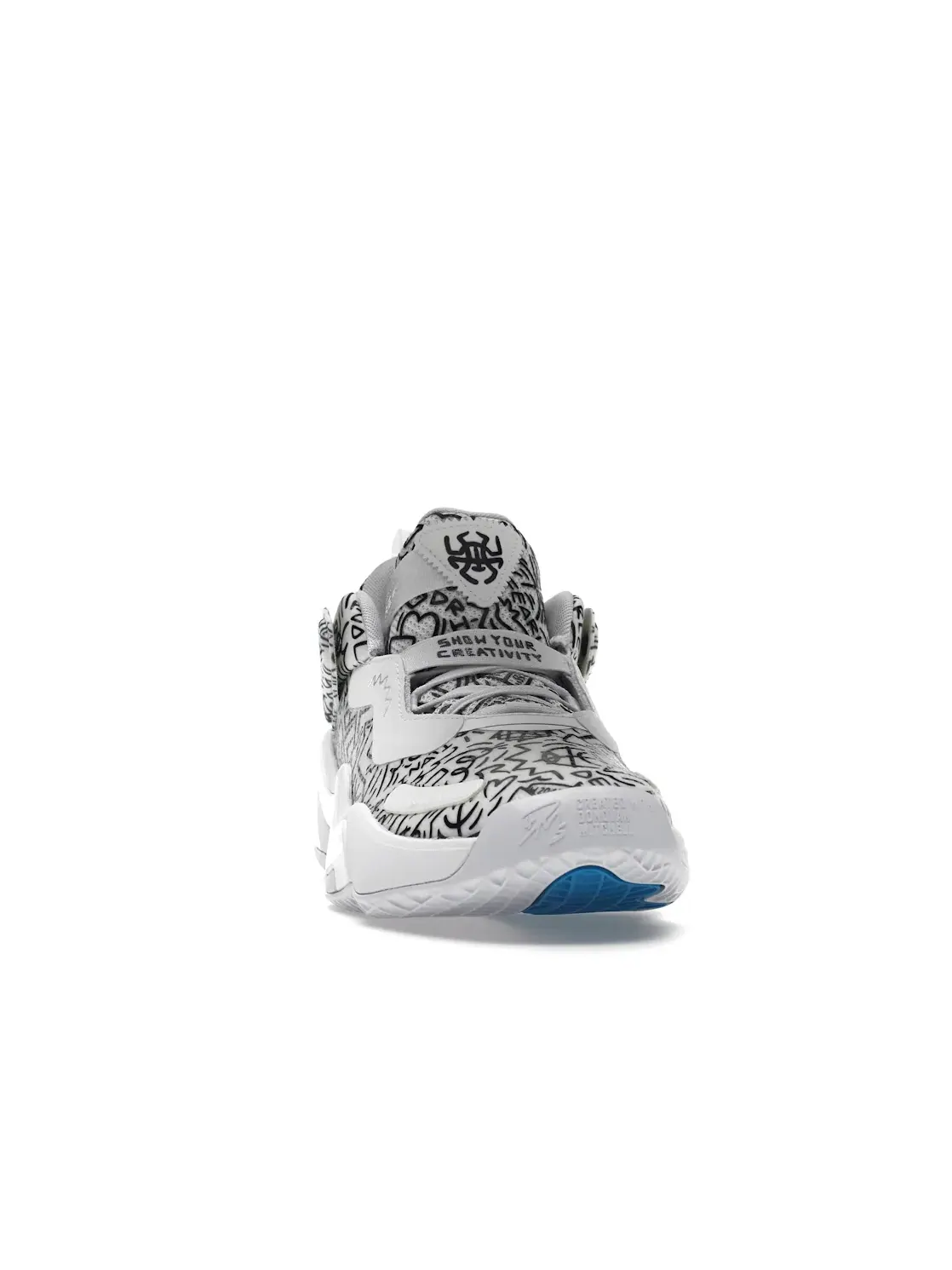 Мужские кроссовки с принтом D.O.N. Issue #3 Coloring Book Adidas — изображение 2 из 4, белый черный красный