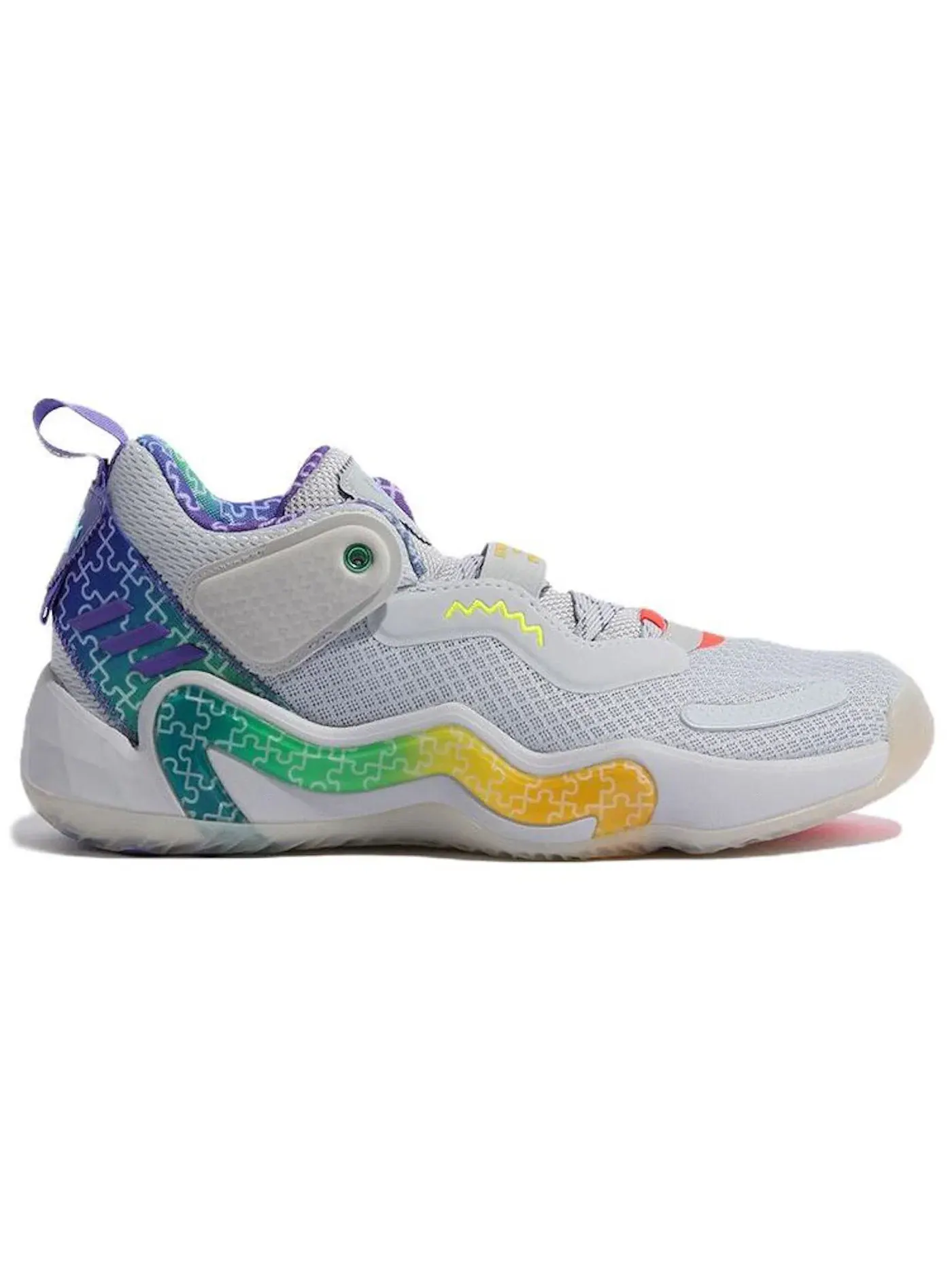 Мужские кроссовки для баскетбола D.O.N. Issue #3 Adidas — изображение 1 из 1, светлый серый