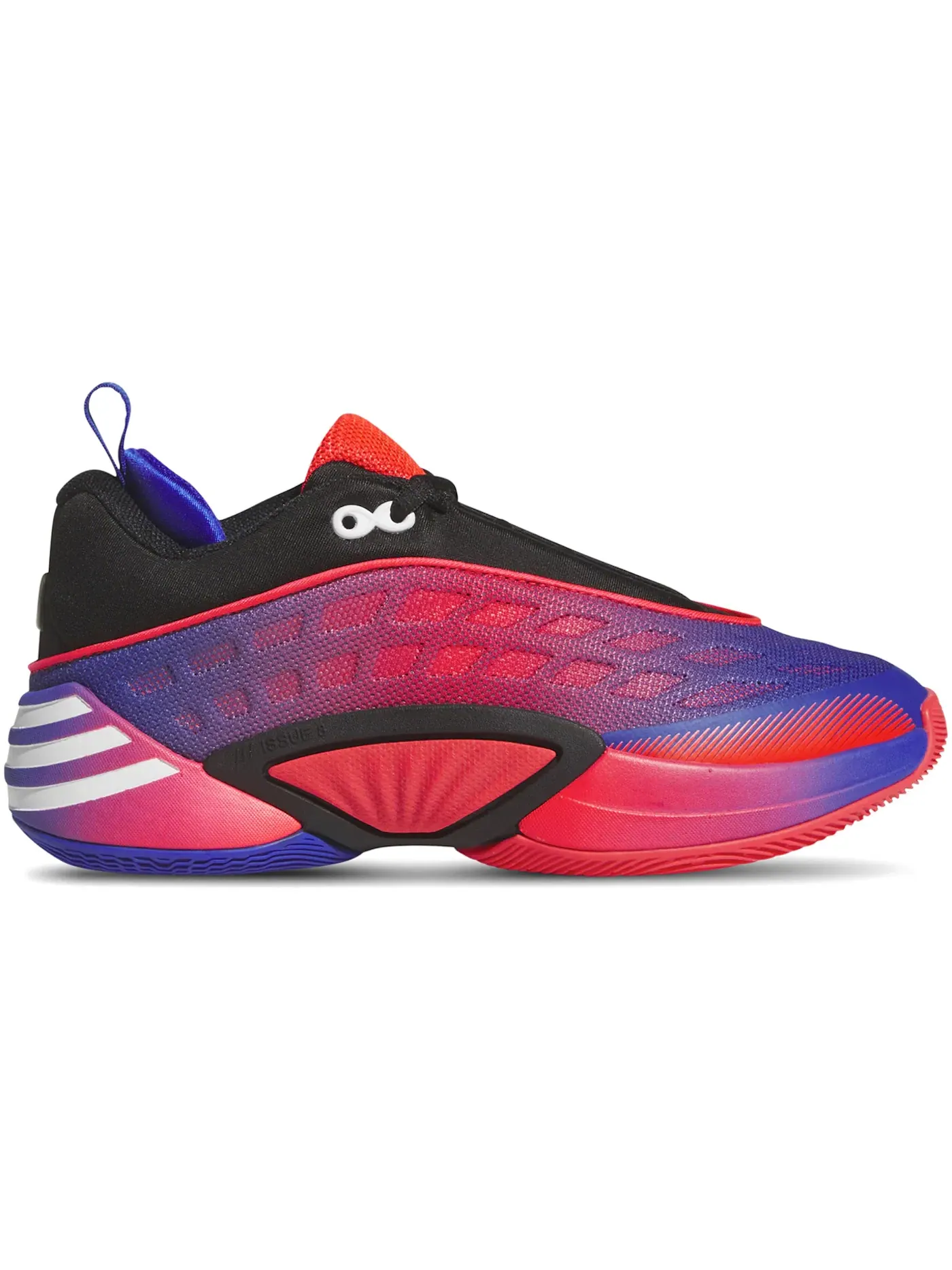 Детские кроссовки для мальчиков с длинным шнурком Adidas D.O.N. Issue #8 — изображение 1 из 1, черный красный синий