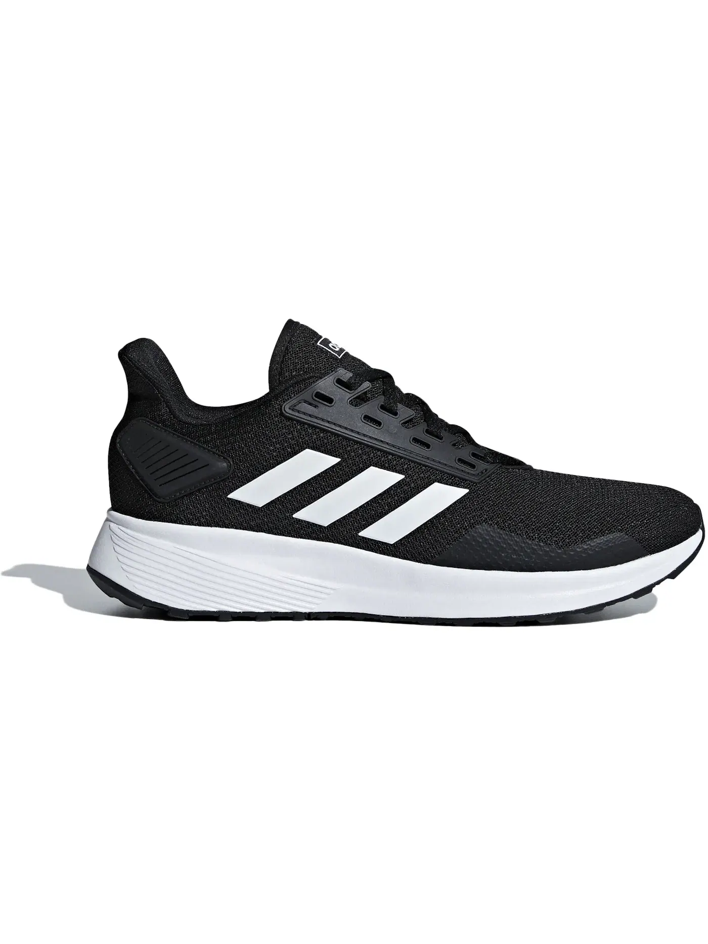 Мужские кроссовки с технологией Cloudfoam Adidas Duramo 9 — изображение 1 из 1, черный/белый/черный