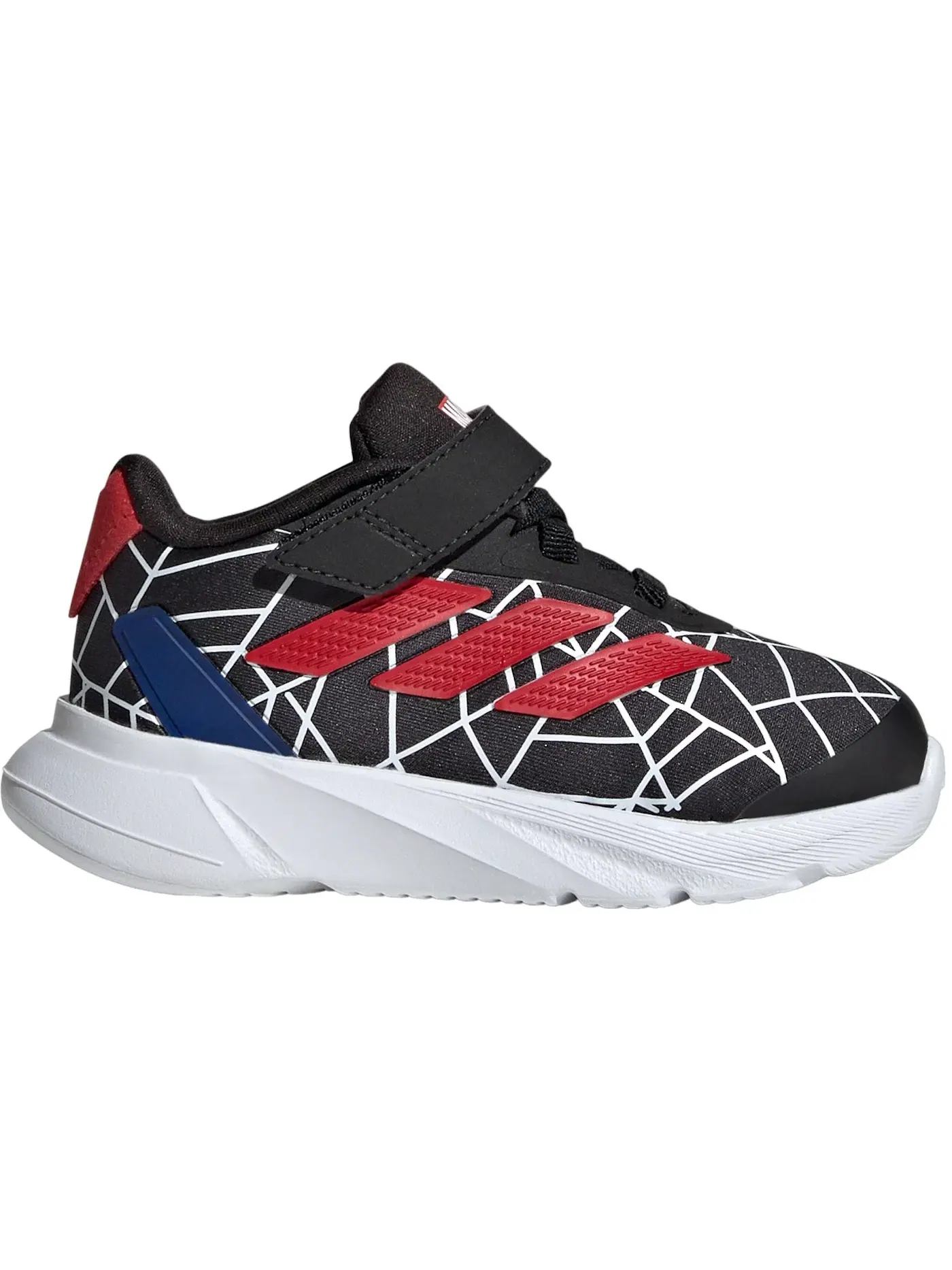 Детские кроссовки для мальчиков с дизайном Spider-Man Adidas Duramo EL — изображение 1 из 1, черный белый