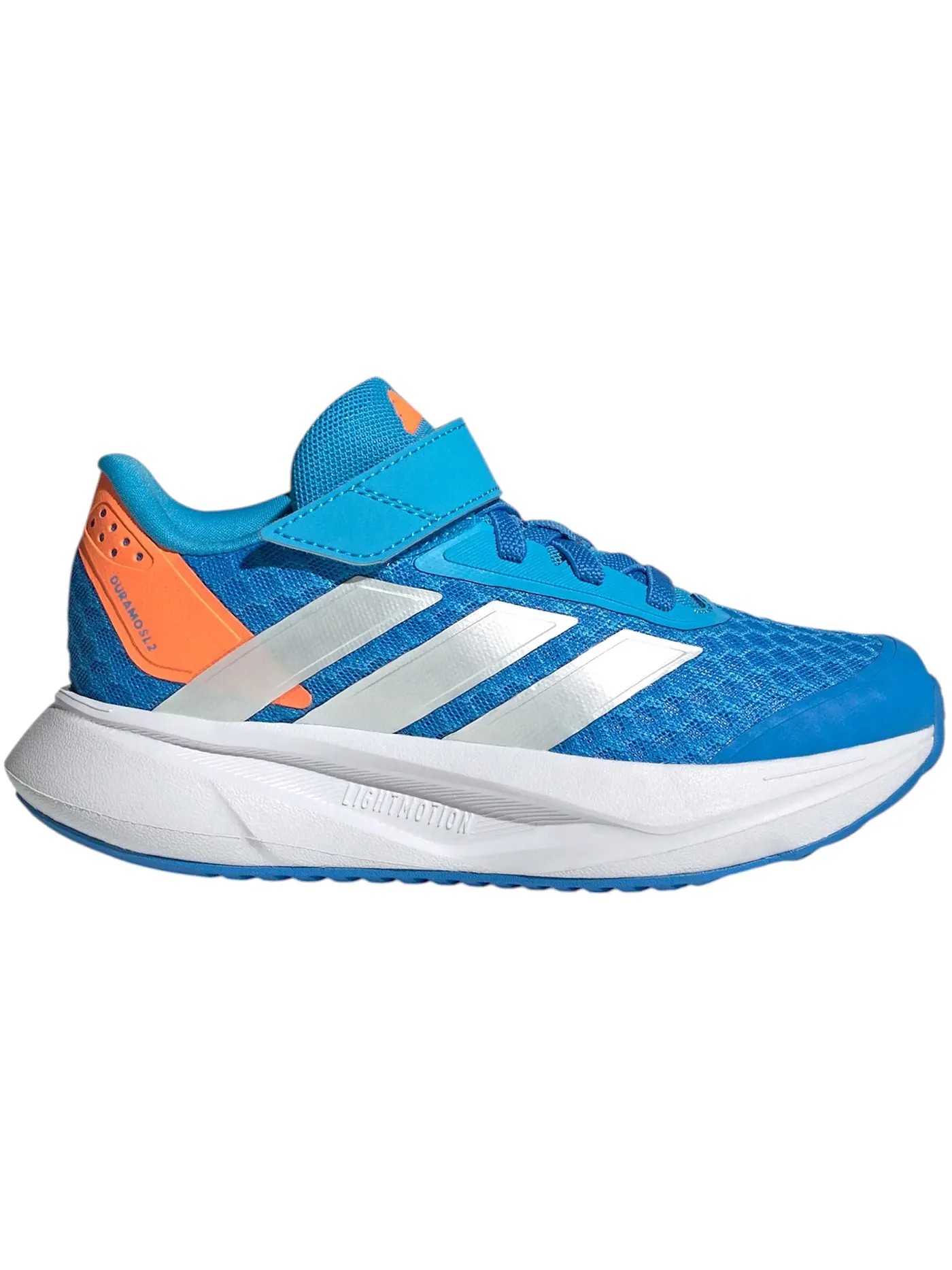 Детские кроссовки для бега с шнуровкой Adidas Duramo SL2 — изображение 1 из 1, синий//оранжевый